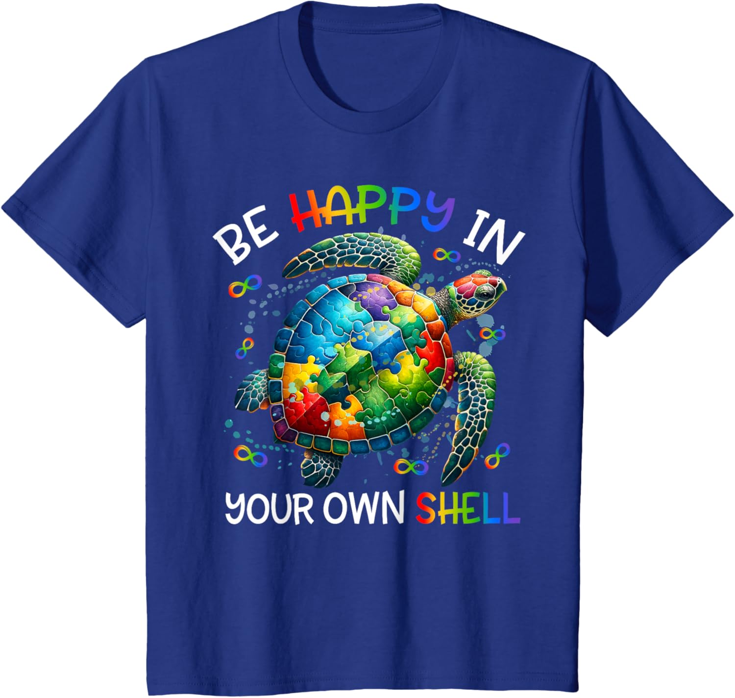 Puzzle Turtle Be Happy In Your Own Shell Autism Awareness