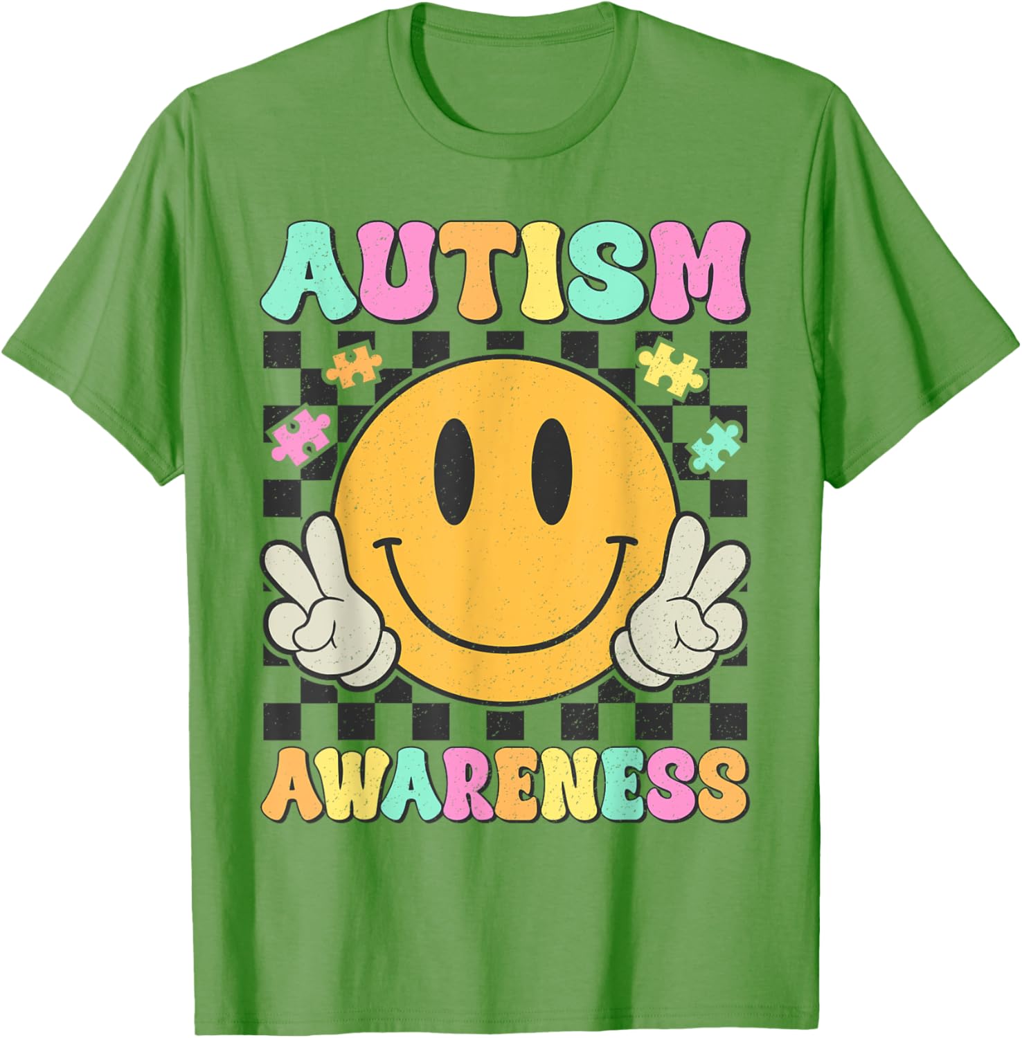 Autism Awareness Kids Men Women Smile Face Autistic Autism