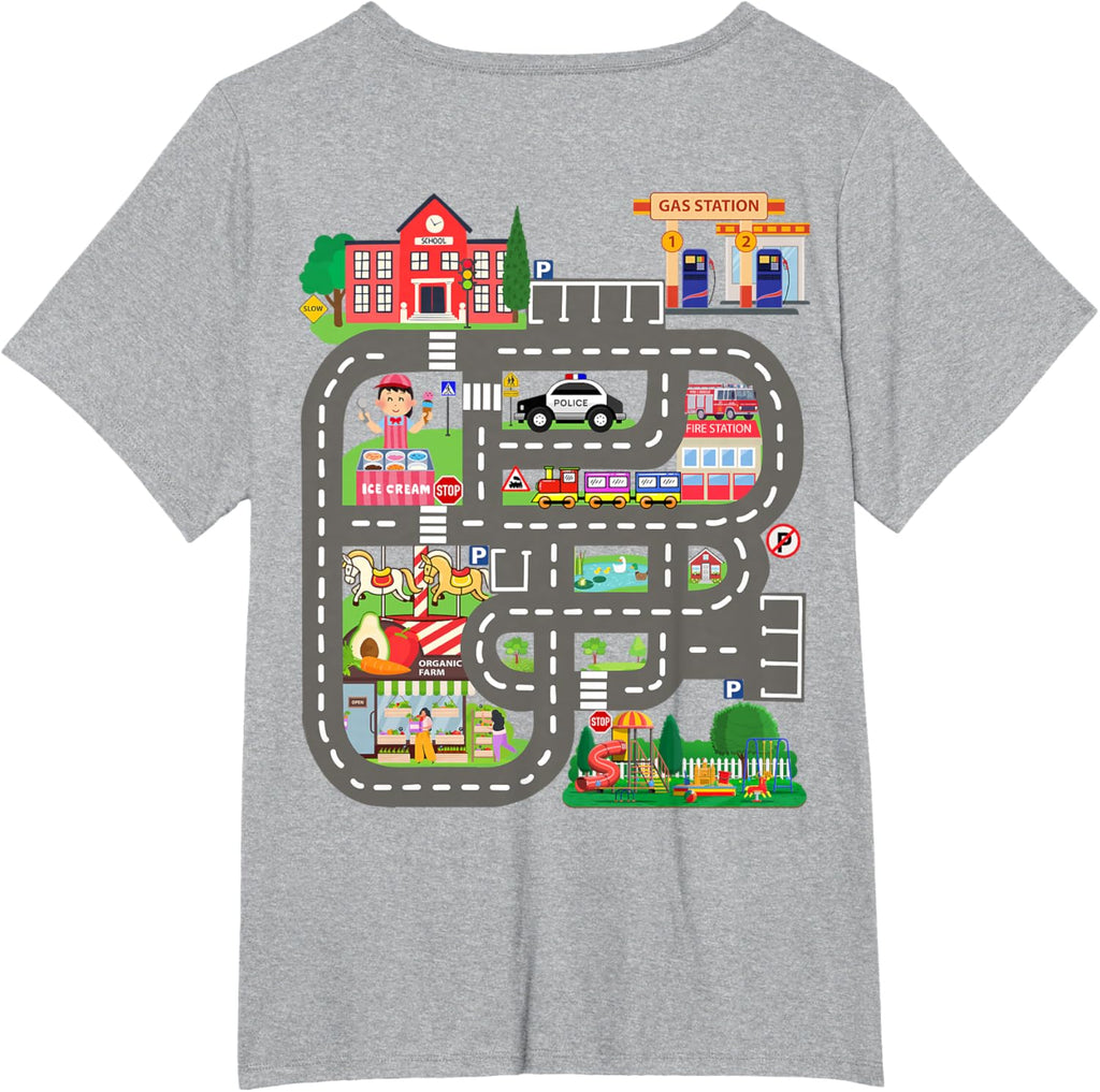 Kids Play Cars on Dad's Back Funny Father's Day Race Track