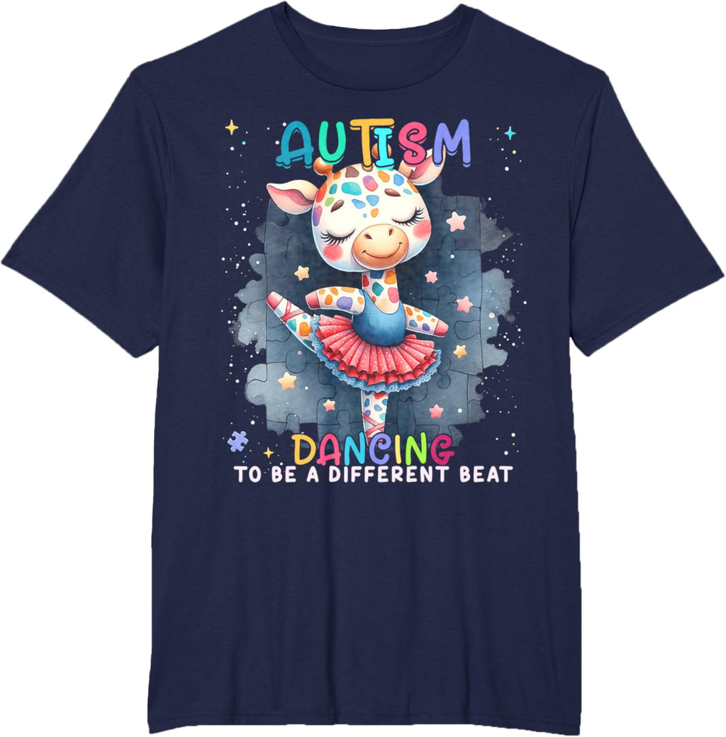 Autism Awareness Cute Unicorn Dancing To A Different Beat