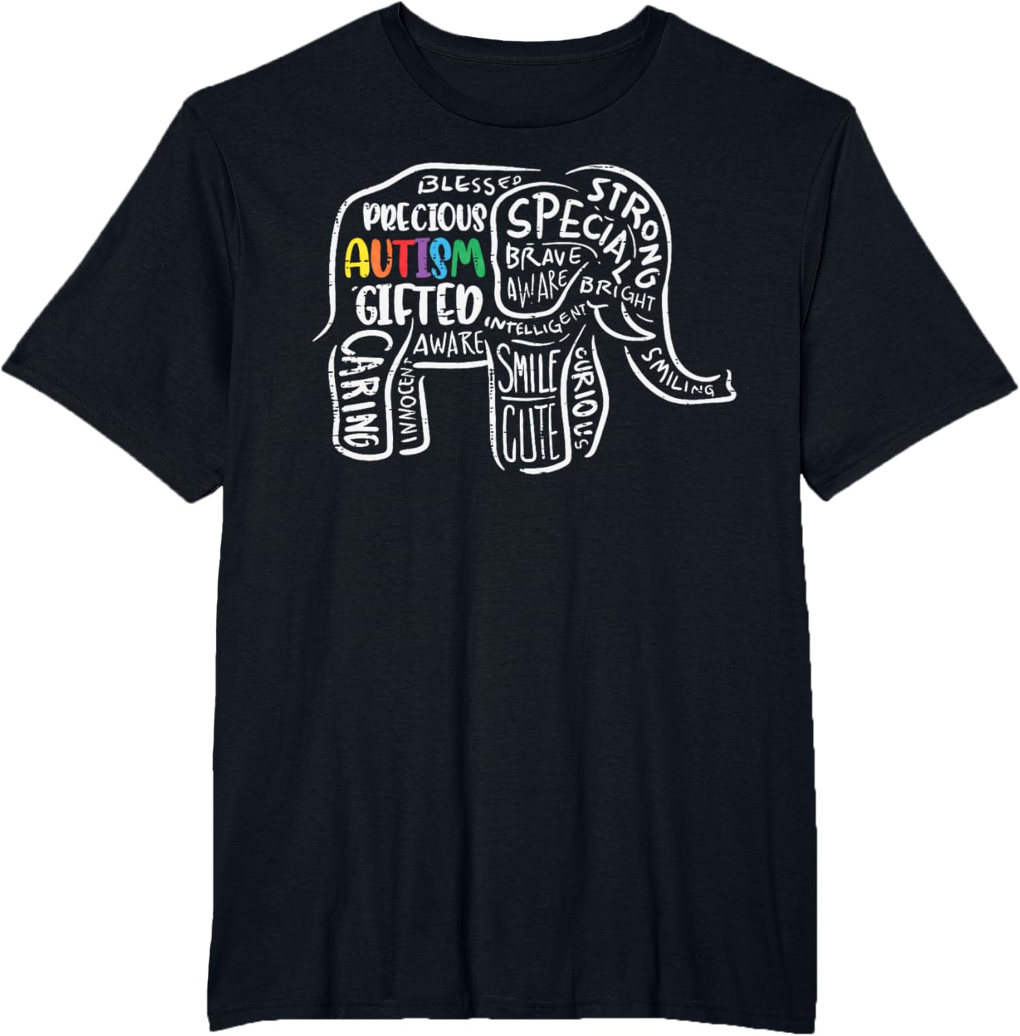 Autism Awareness Elephant Acceptance Autistic Men Women Kids