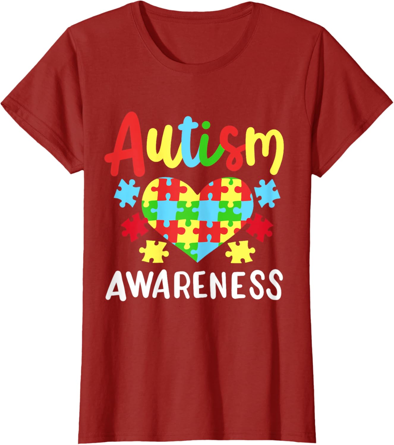 Autism Awareness T-Shirt, Small, Black