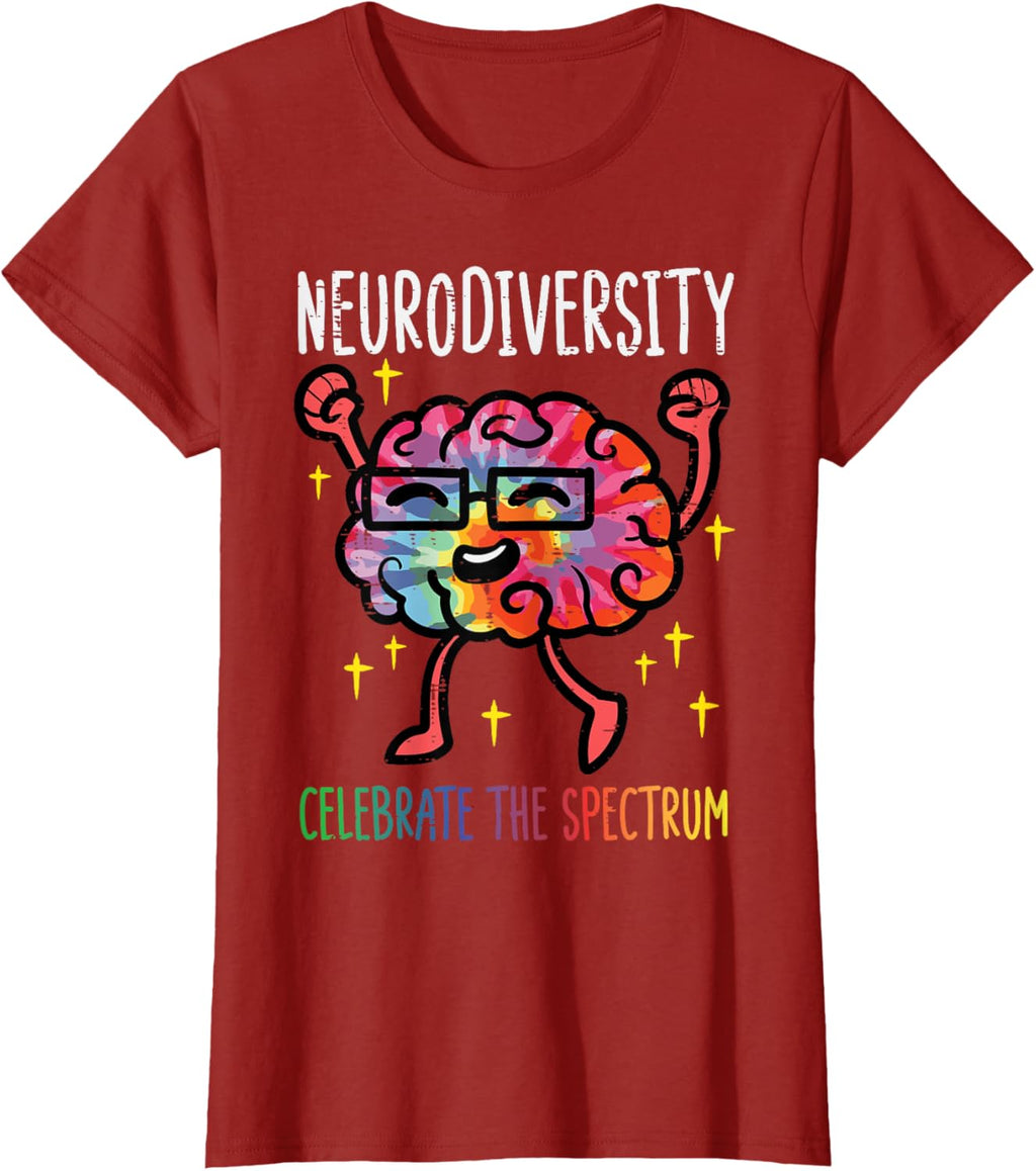 Neurodiversity Brain Autism Awareness ASD ADHD Men Women Kid