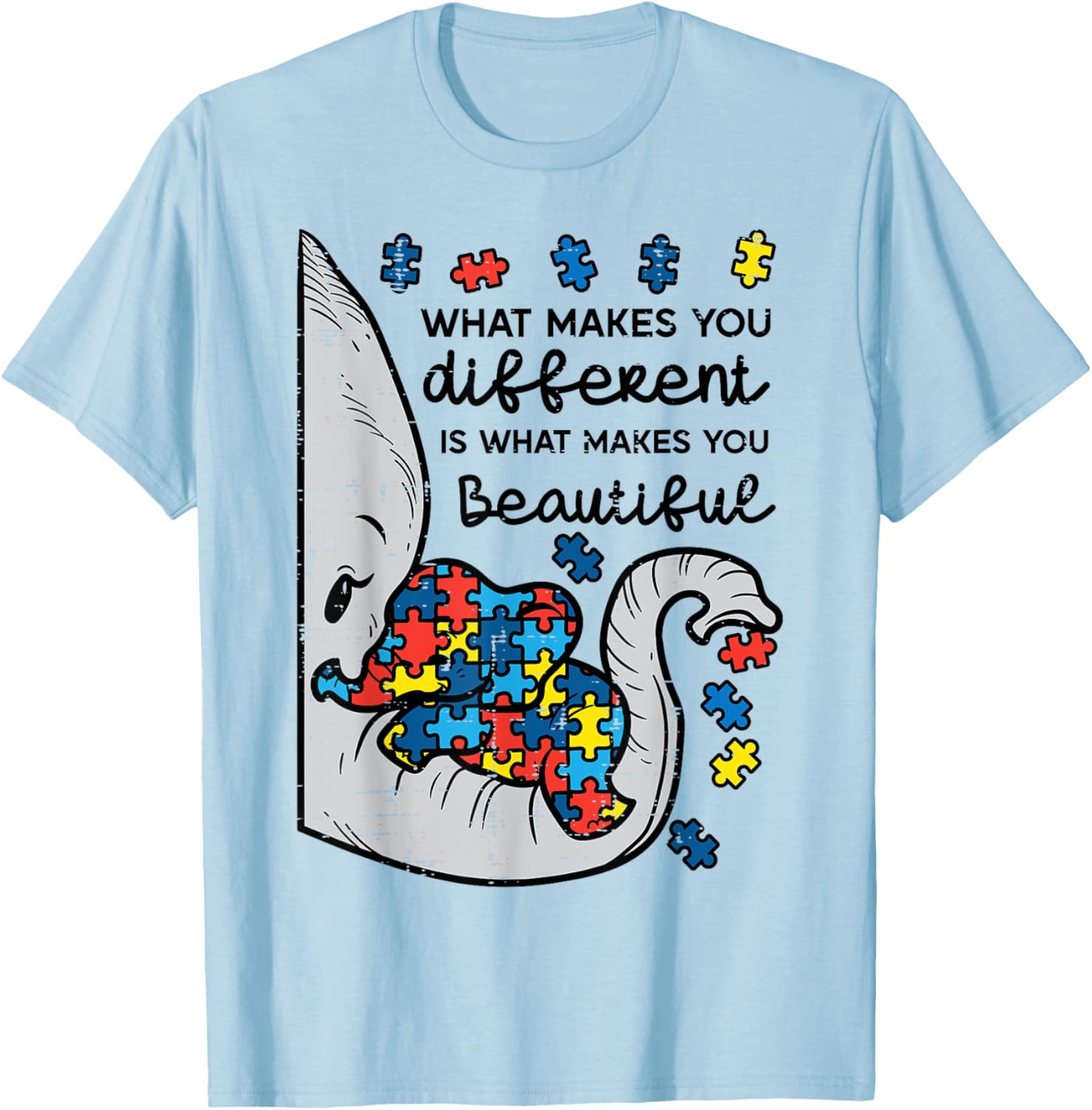 What Makes You Different Beautiful Elephant Autism Awareness