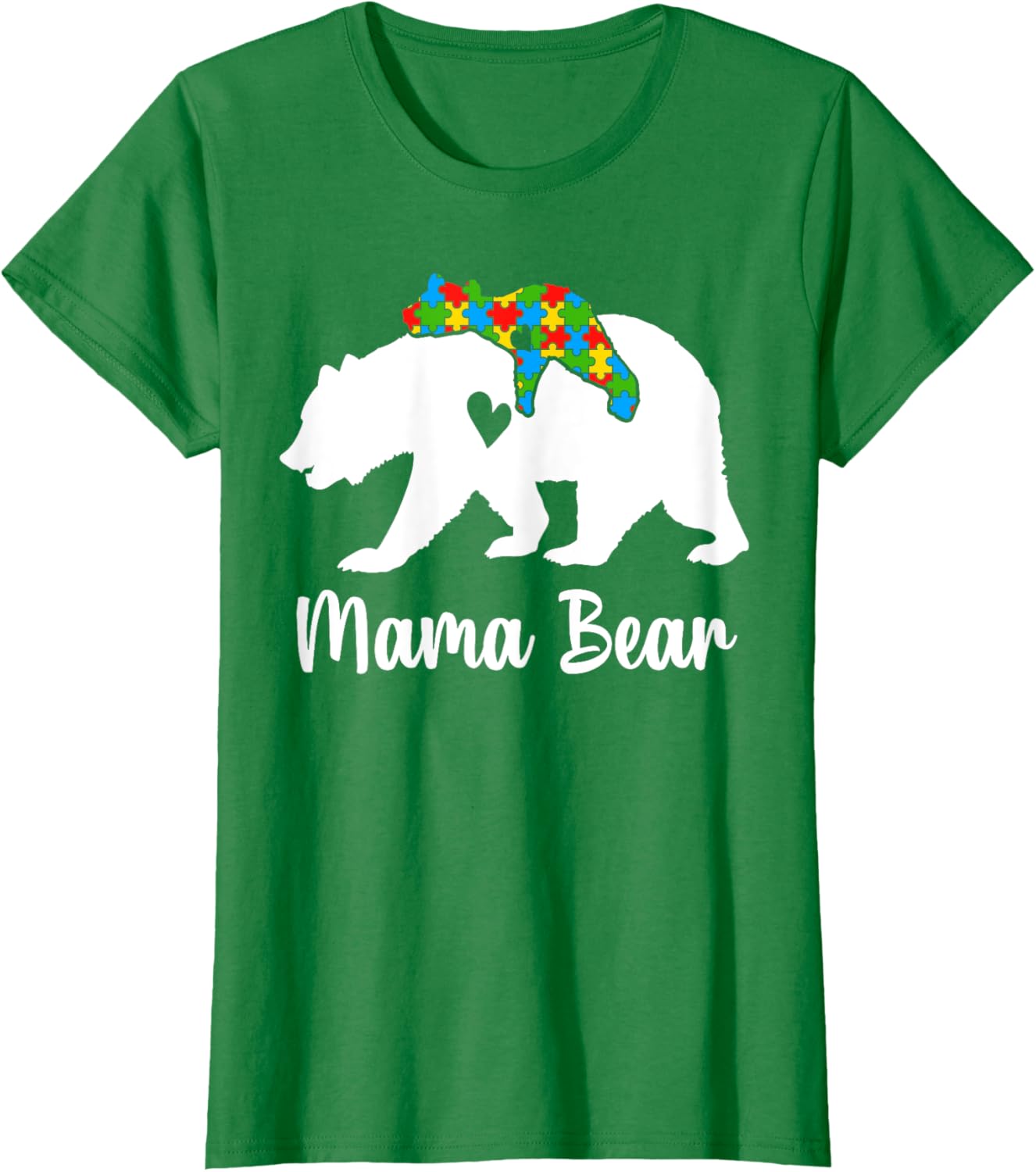 Mama Bear Love Support Autism Awareness Bear Family