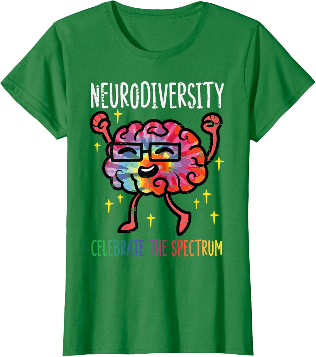 Neurodiversity Brain Autism Awareness ASD ADHD Men Women Kid