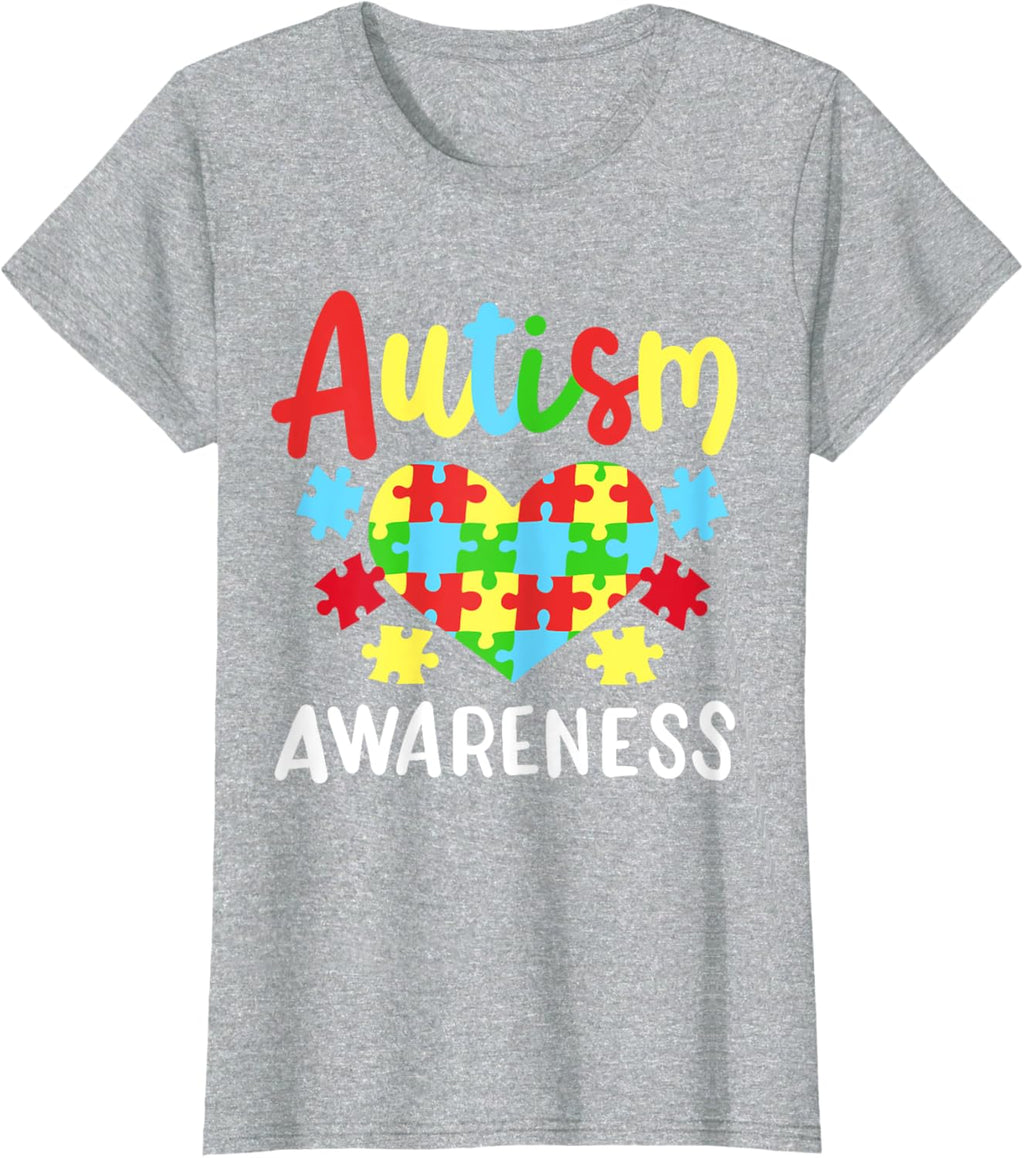 Autism Awareness T-Shirt, Small, Black