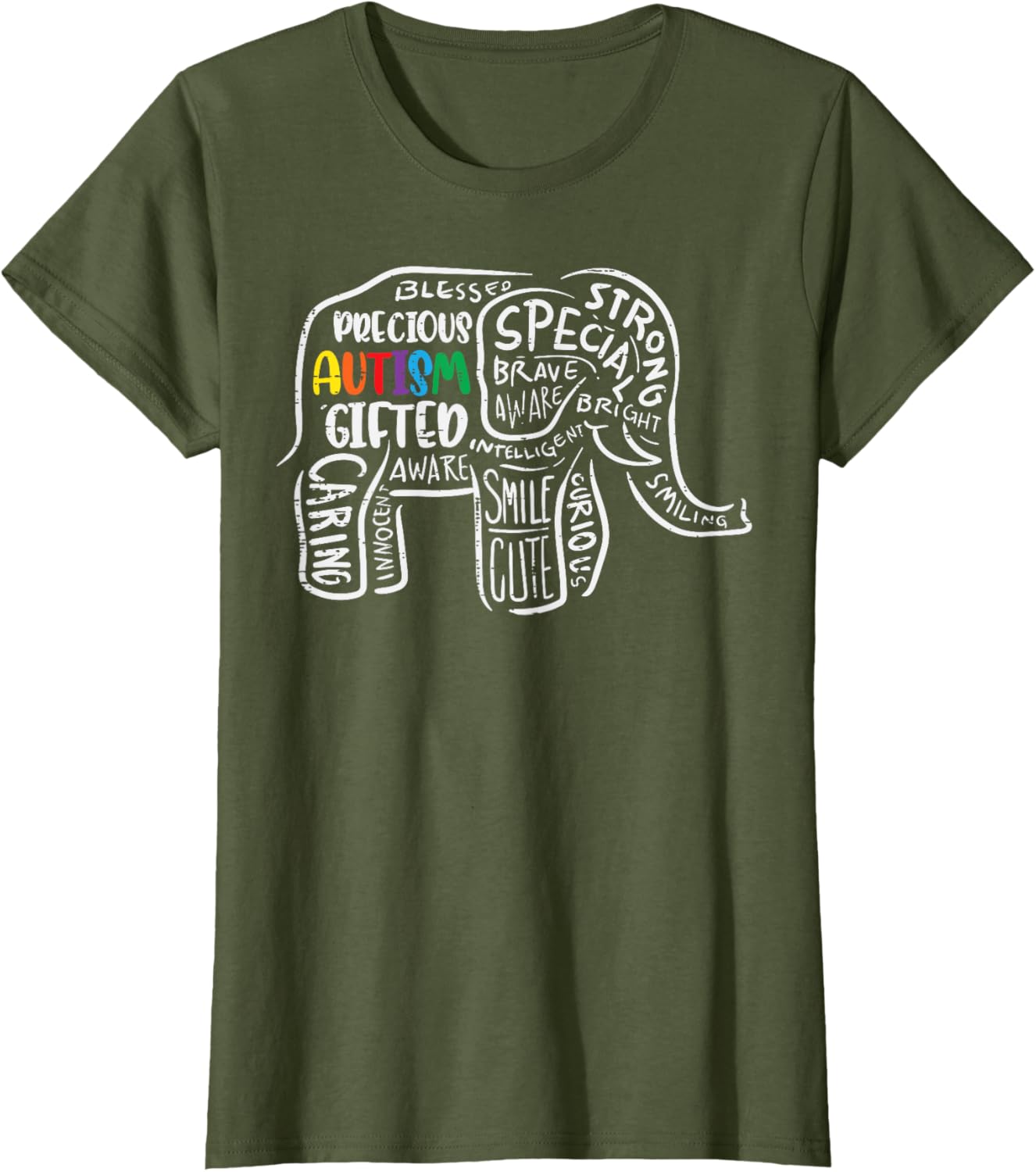 Autism Awareness Elephant Acceptance Autistic Men Women Kids