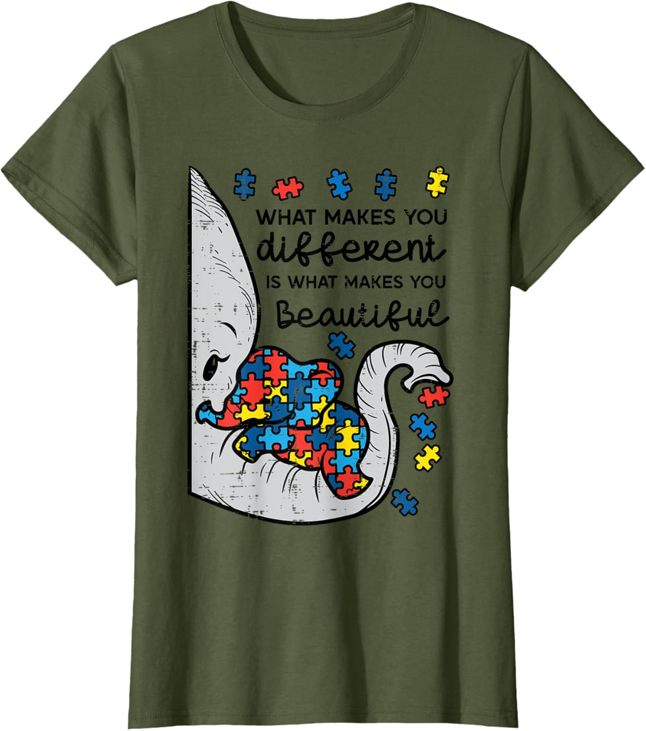 What Makes You Different Beautiful Elephant Autism Awareness