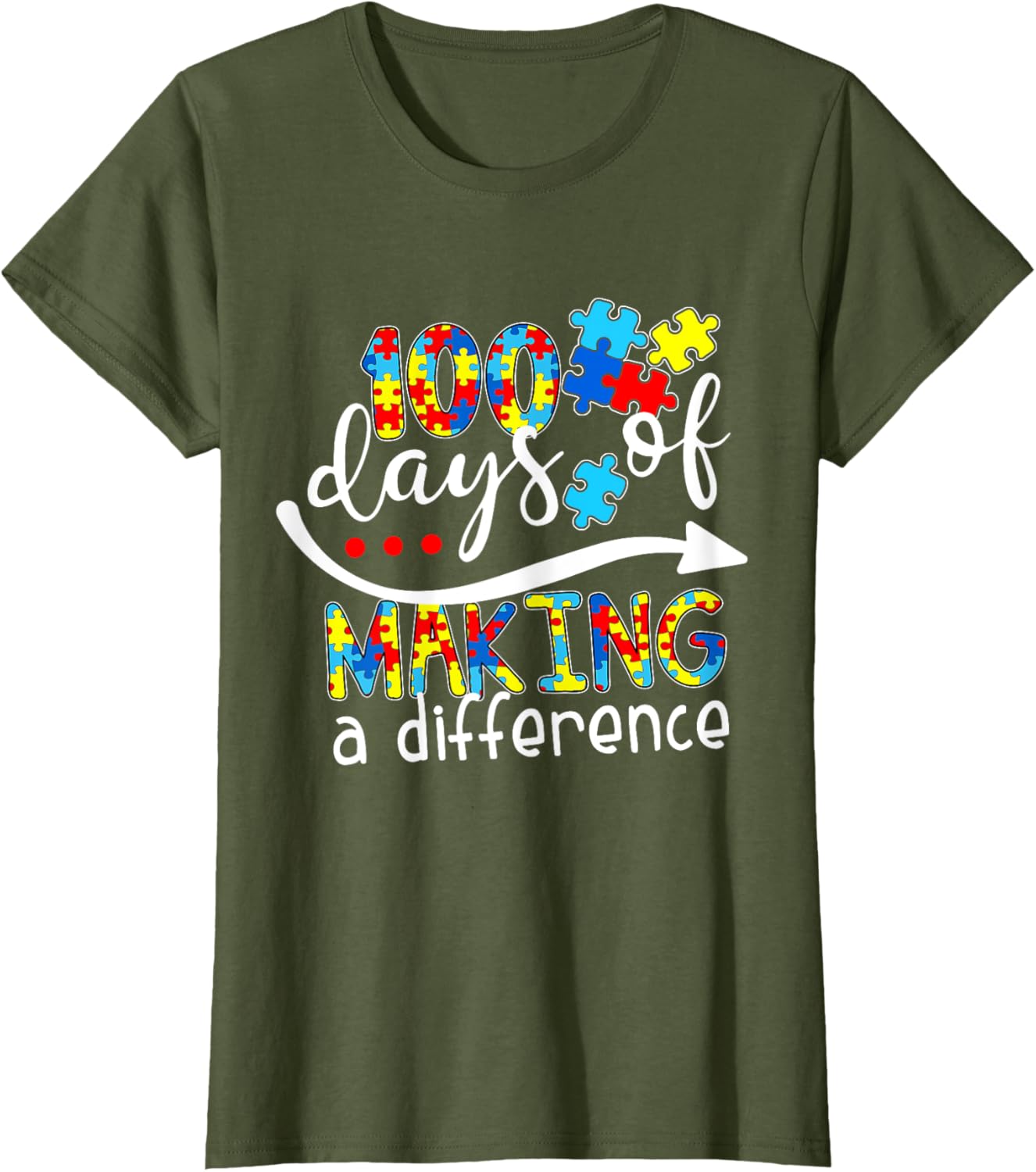 Autism 100 Days 100th day of school teacher autism awareness