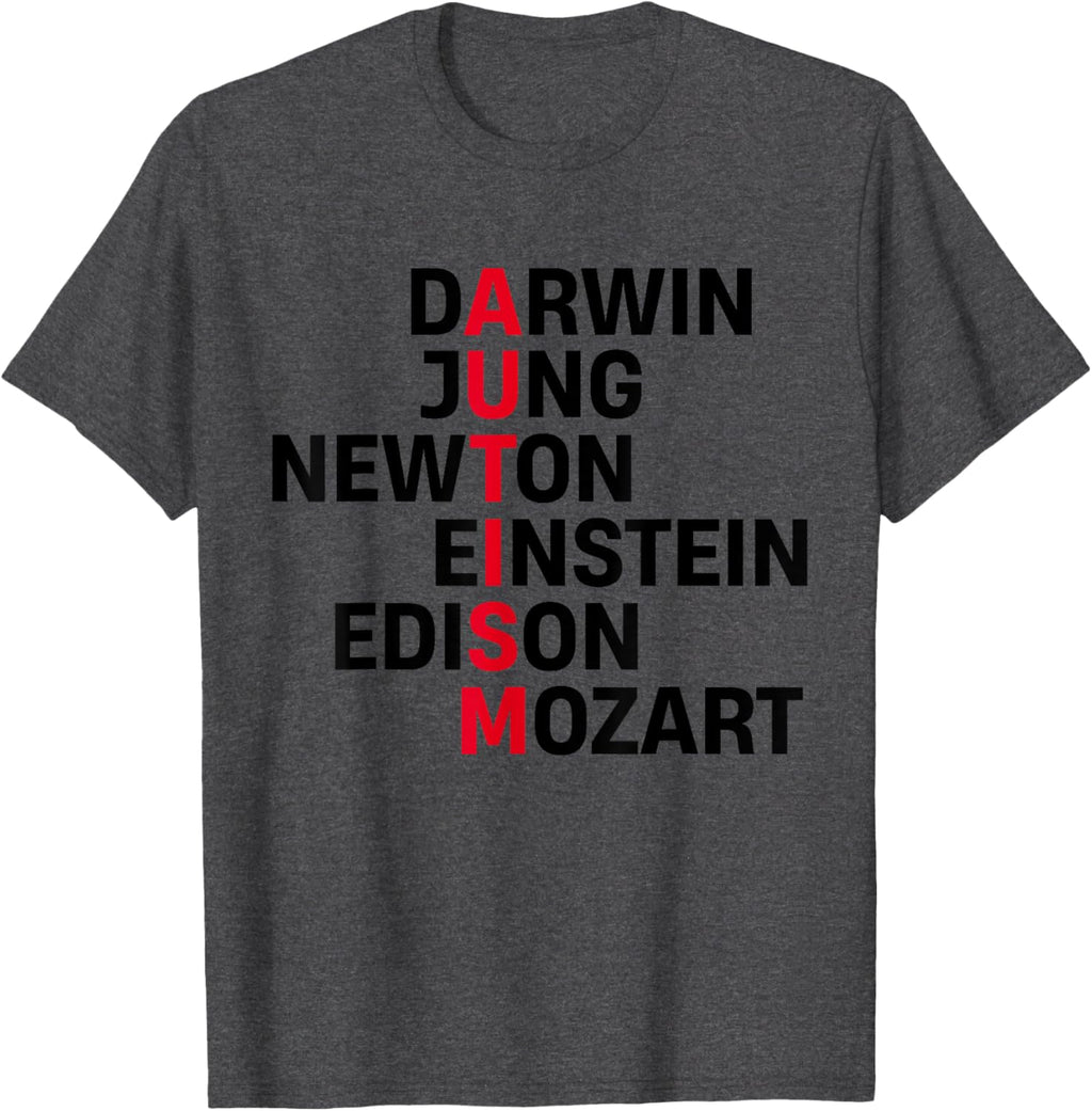 Darwin Jung Newton Einstein Edison Mozart Autism Awareness