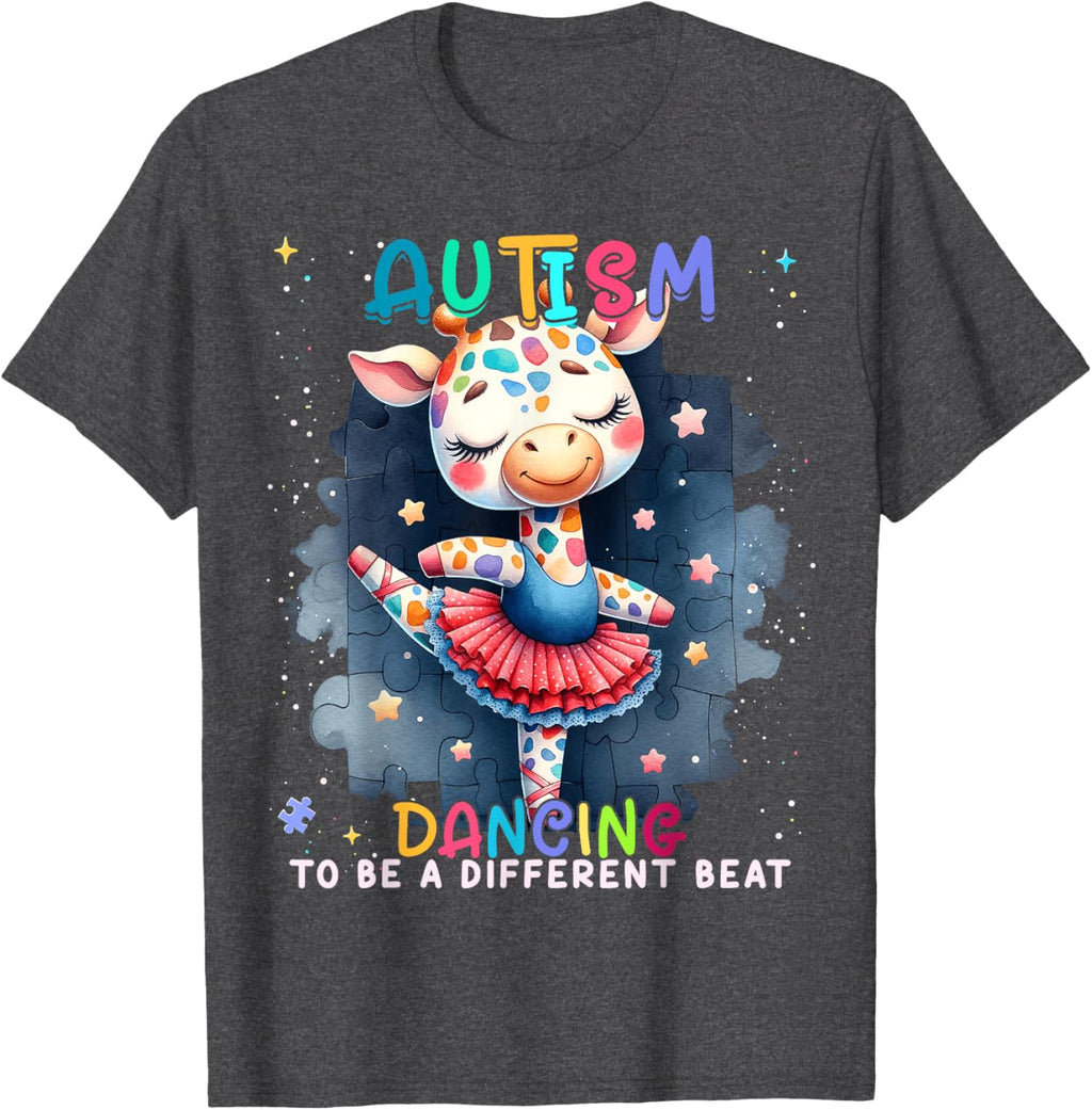 Autism Awareness Cute Unicorn Dancing To A Different Beat