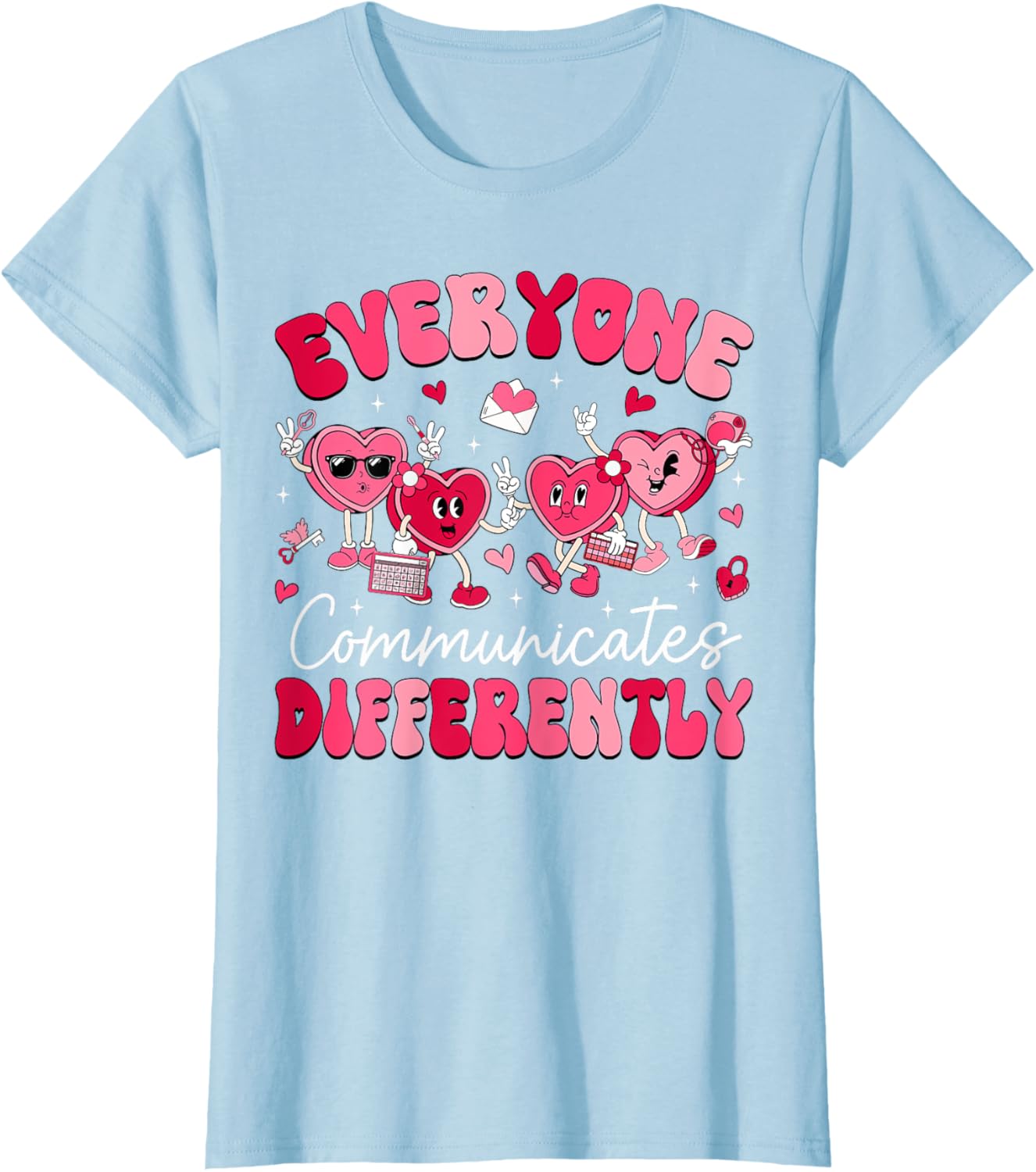 Everyone Communicates Differently Autism Valentines Day