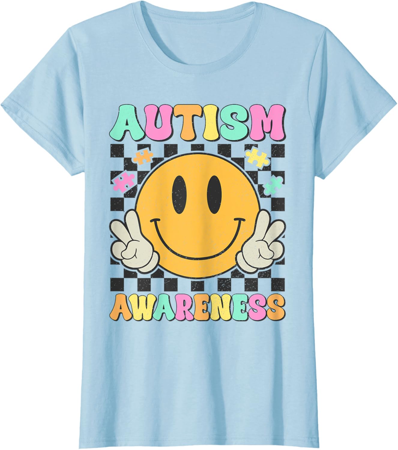 Autism Awareness Kids Men Women Smile Face Autistic Autism