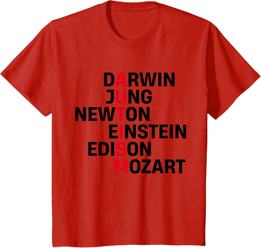 Darwin Jung Newton Einstein Edison Mozart Autism Awareness