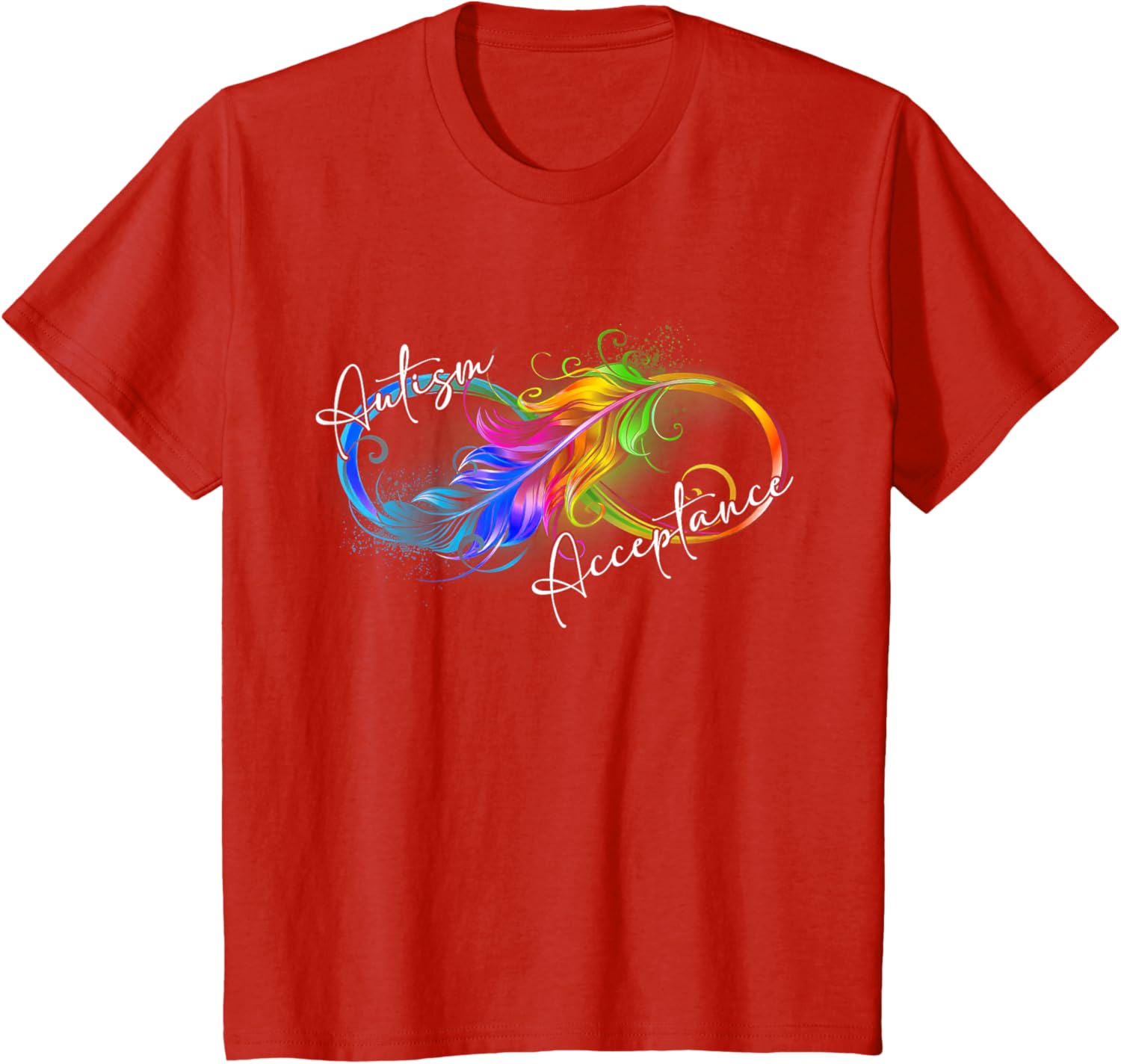 Autism Red Instead Infinity Symbol Autistic Acceptance