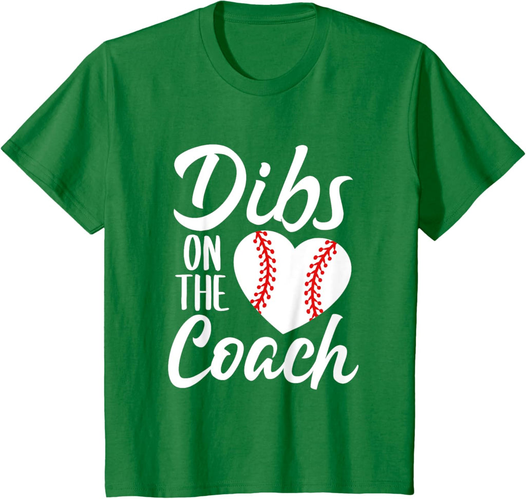 Dibs On The Coach Funny Baseball Heart Cute Mother's Day