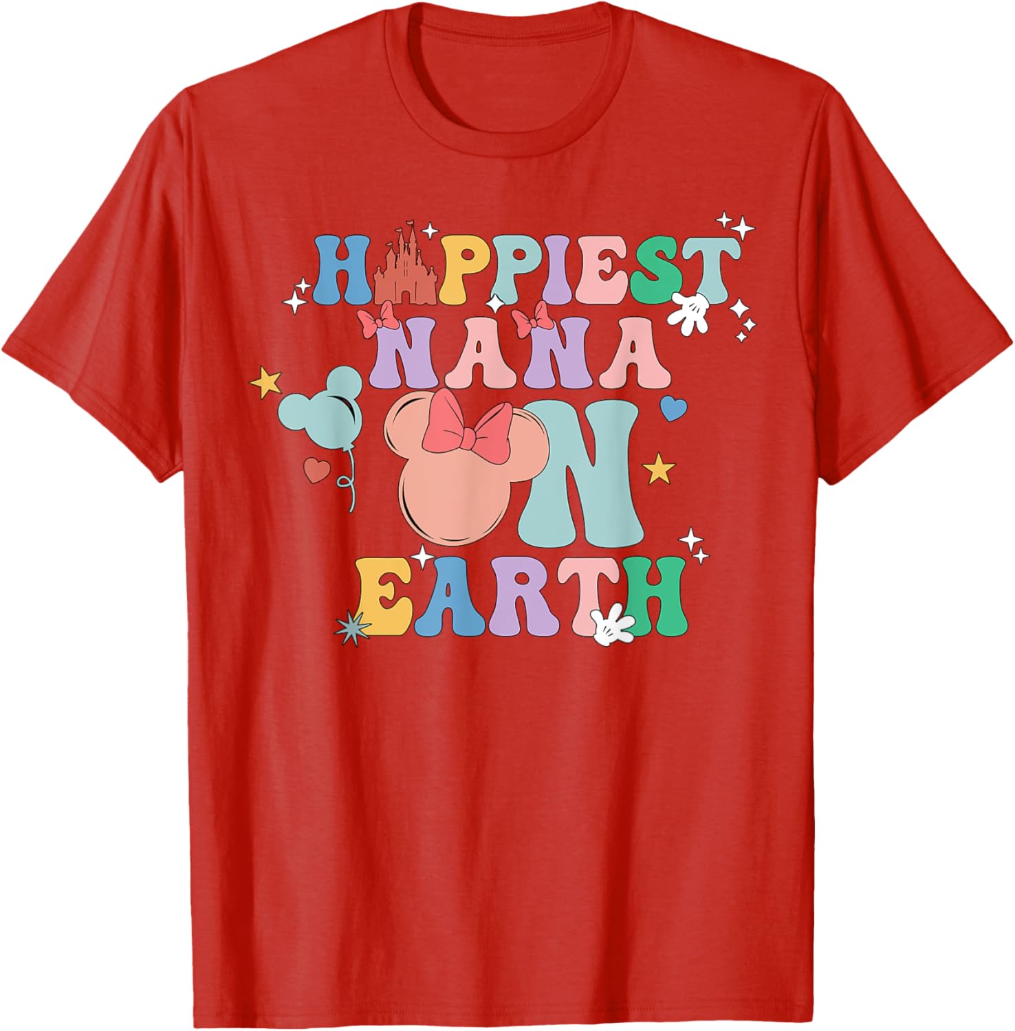 Happiest Nana On Earth Groovy Mom Mother's Day Mother Shirt