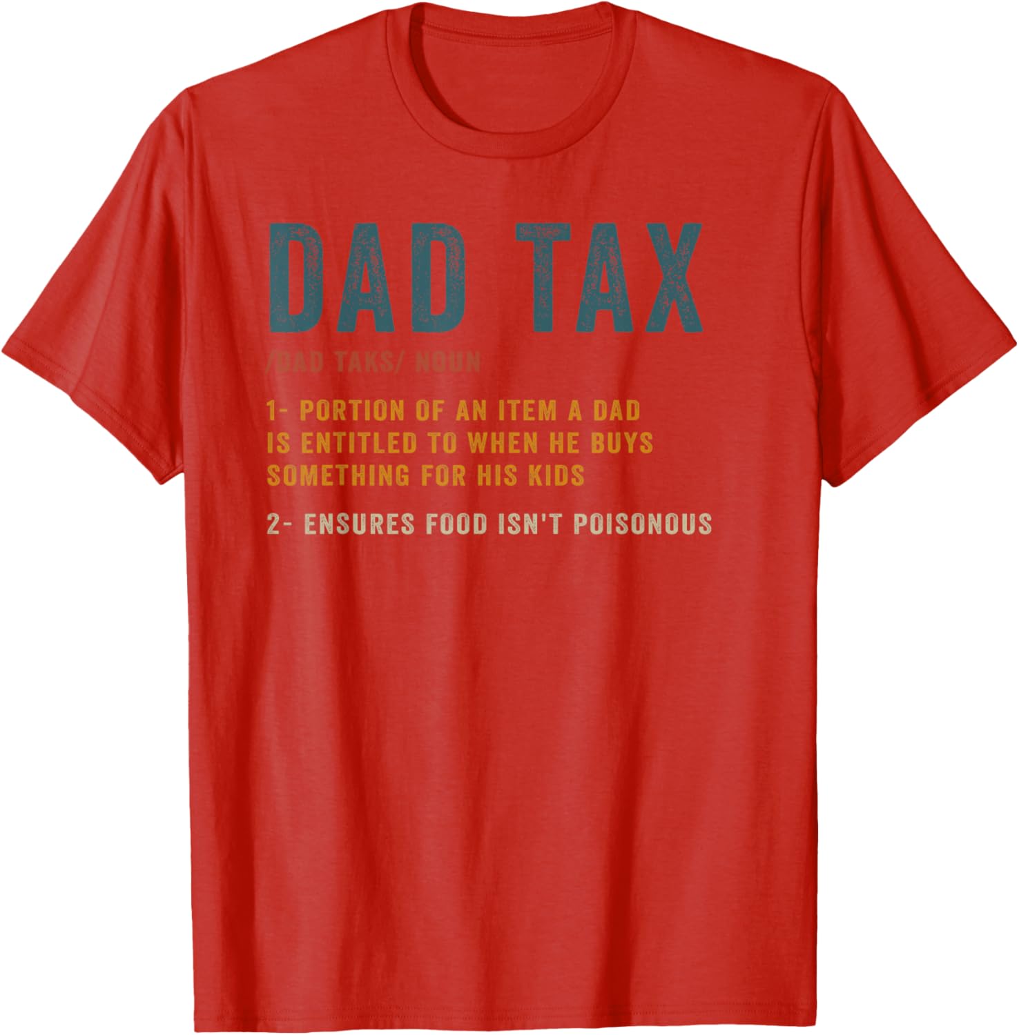Vintage Dad Tax Definition Men Funny Father's Day