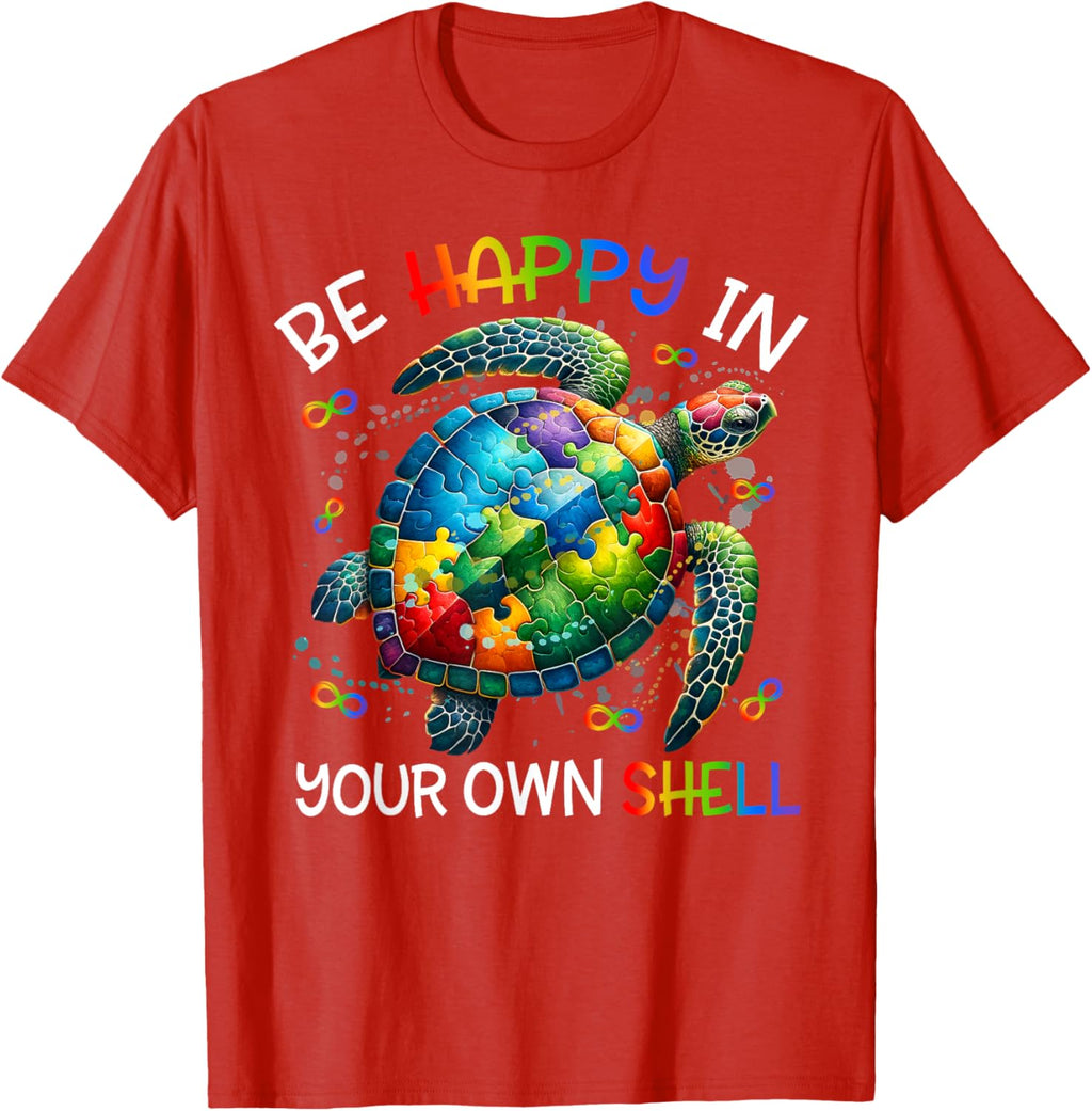 Puzzle Turtle Be Happy In Your Own Shell Autism Awareness