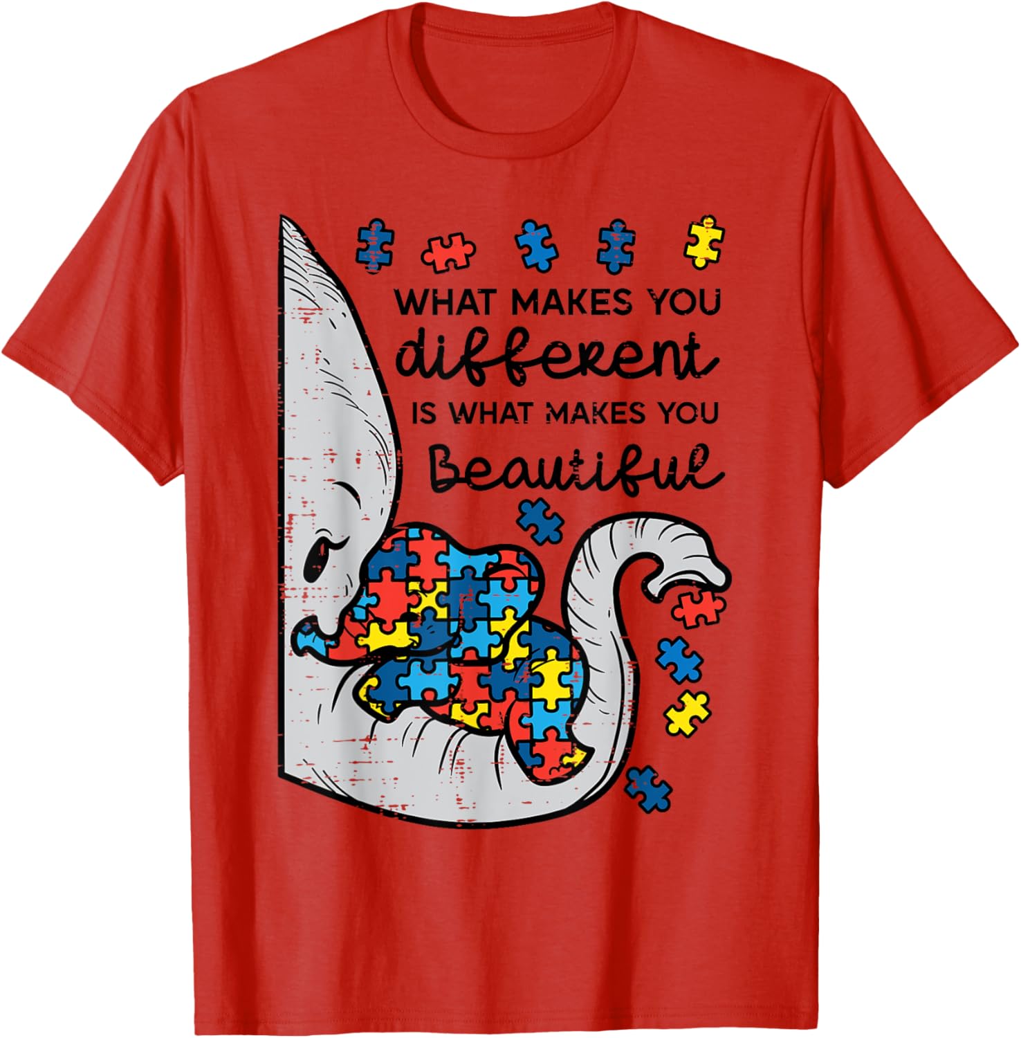 What Makes You Different Beautiful Elephant Autism Awareness