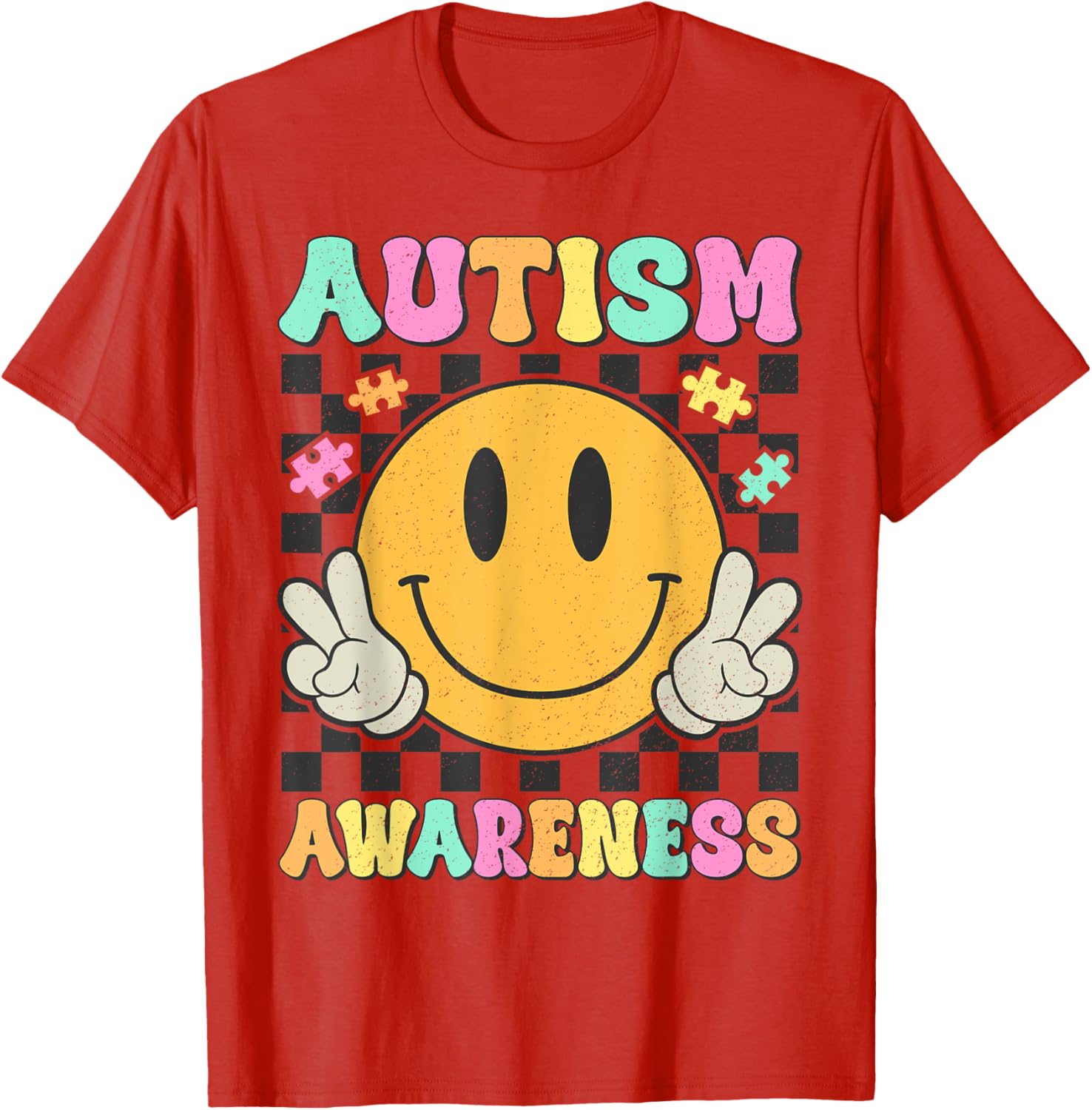 Autism Awareness Kids Men Women Smile Face Autistic Autism