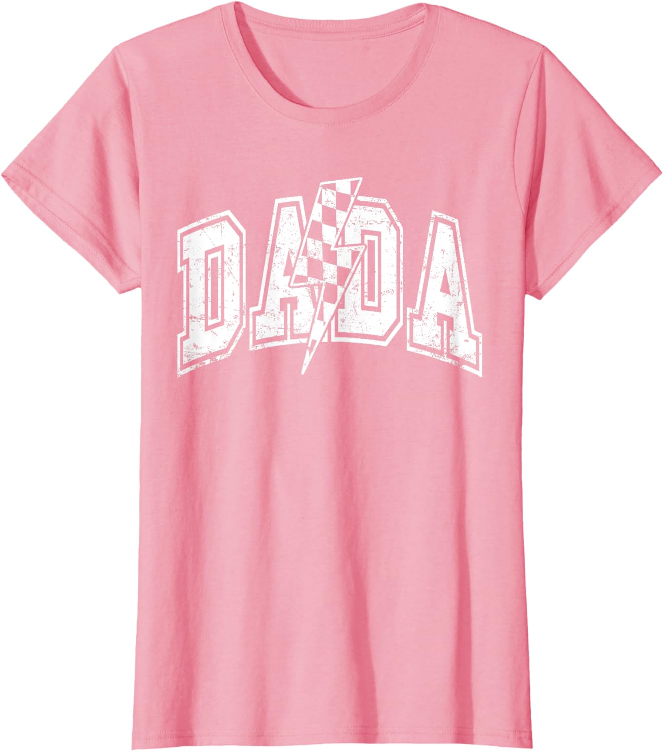 Dada Lightning Bolt Checkered Varsity Dad Men Father's Day