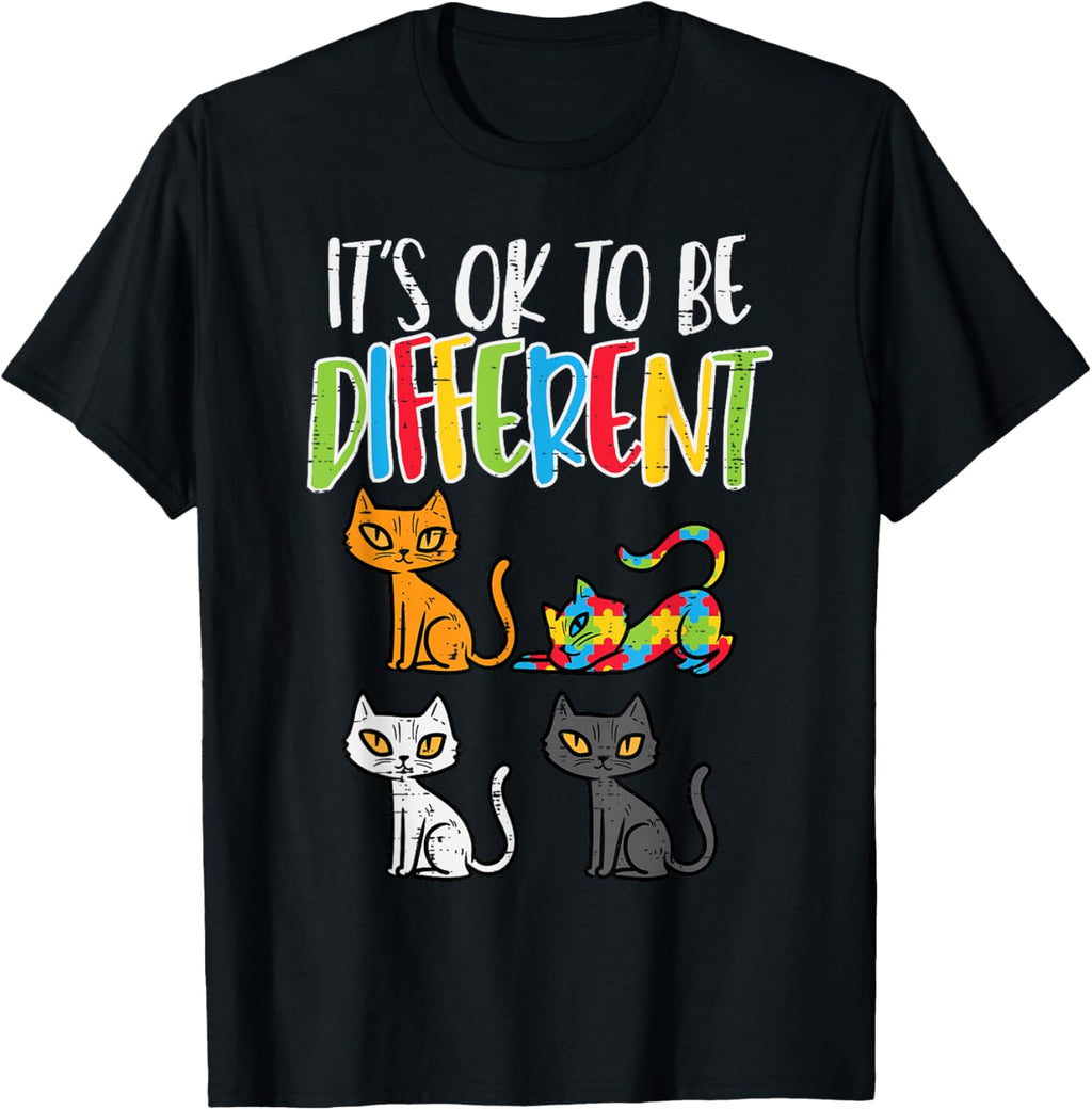 Its Ok To Be Different Cat Puzzle Cute Autism Awareness Kids