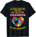Grandma Autism Awareness Shirt Austistic Boy Piece My Heart
