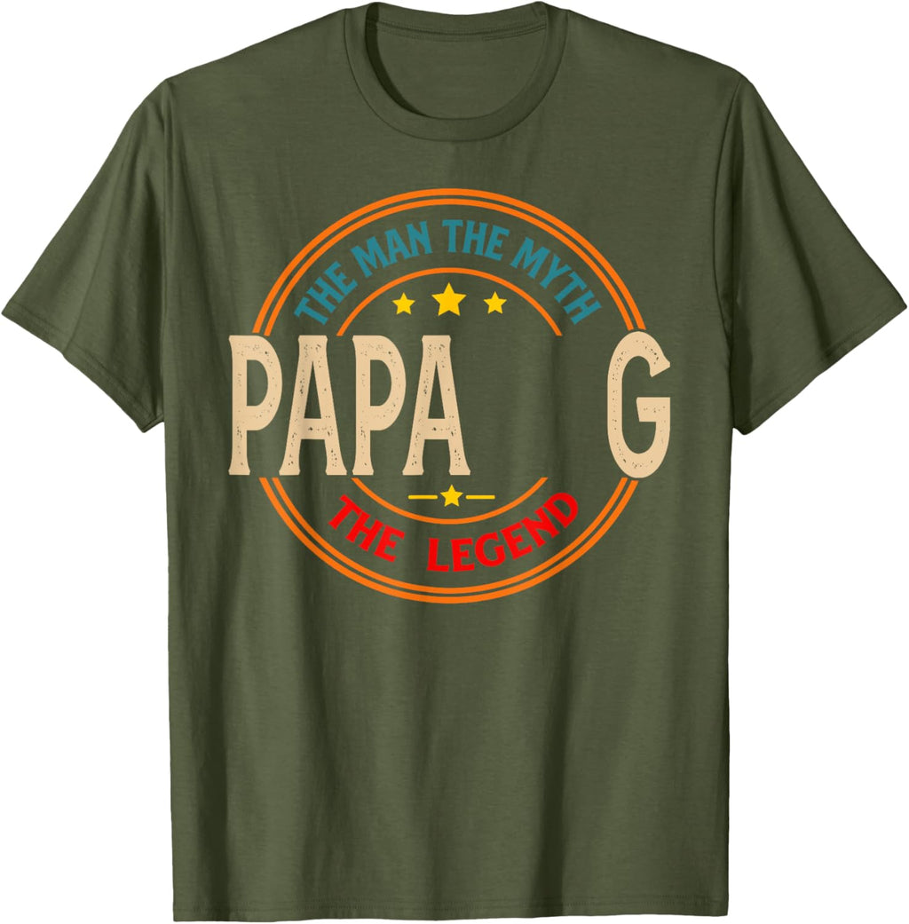 PAPA G The Legend The Man, Funny PAPA G Fathers Day