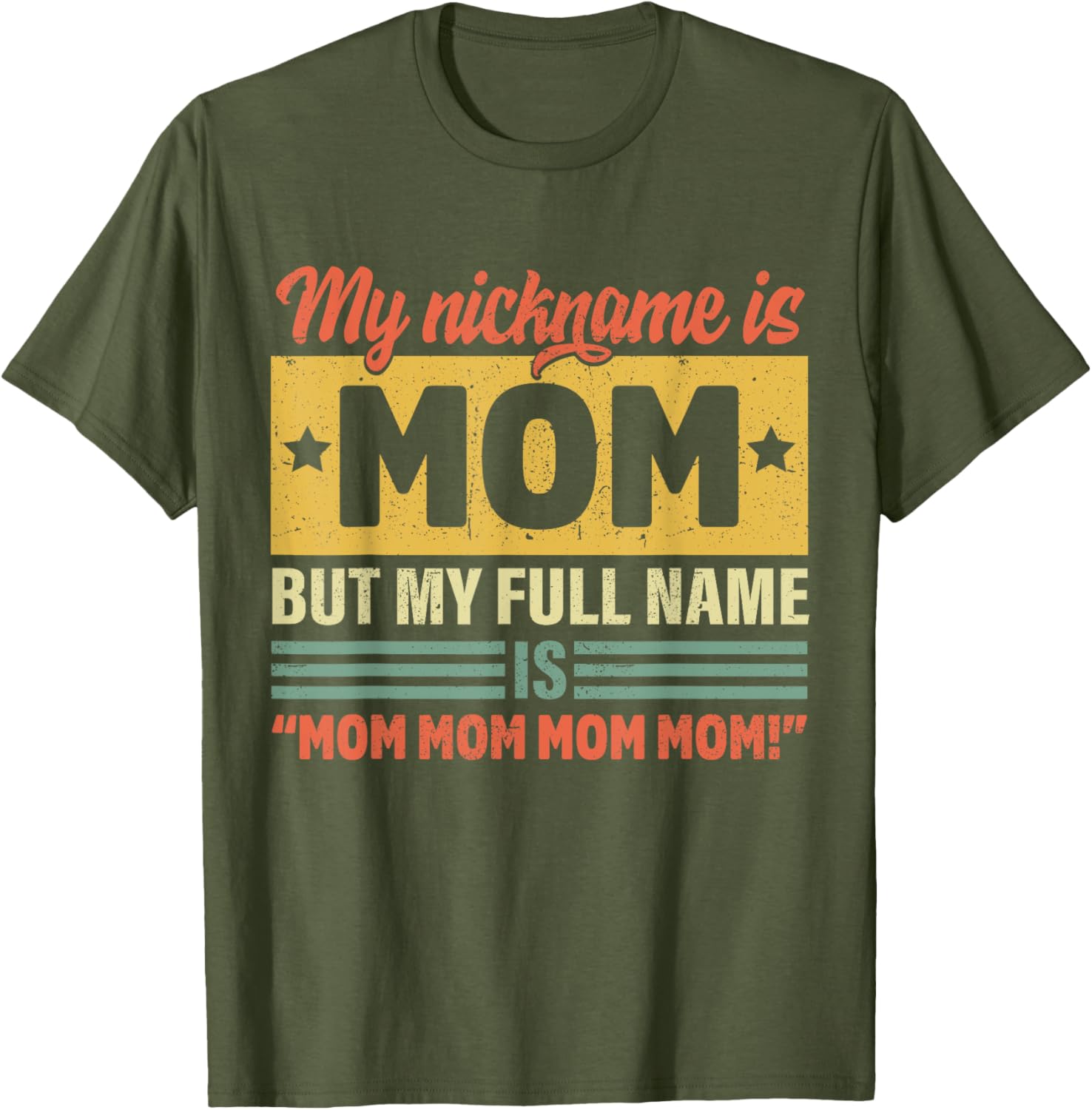 My Nickname Is Mom But My Full name Is Mom Mother's day