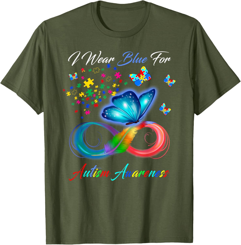 I Wear Blue For Autism Awareness - Autism Awareness Month