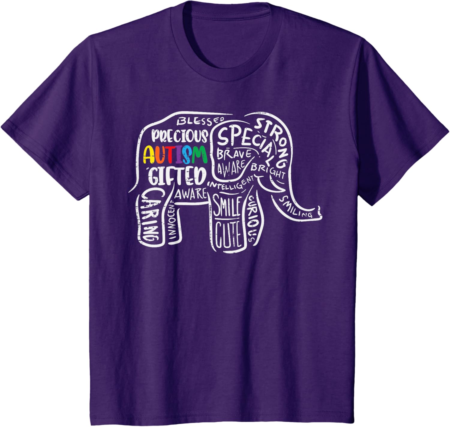 Autism Awareness Elephant Acceptance Autistic Men Women Kids