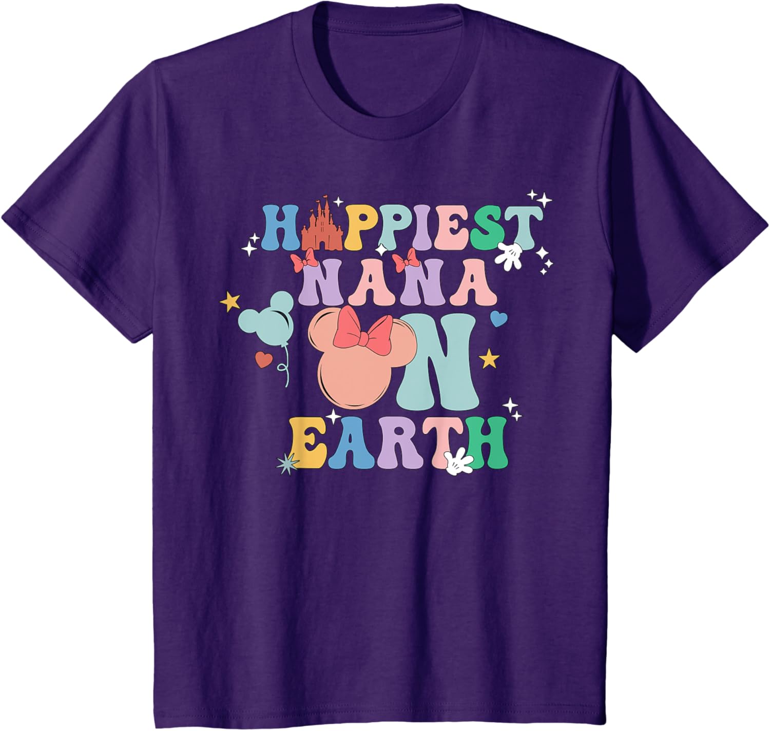 Happiest Nana On Earth Groovy Mom Mother's Day Mother Shirt
