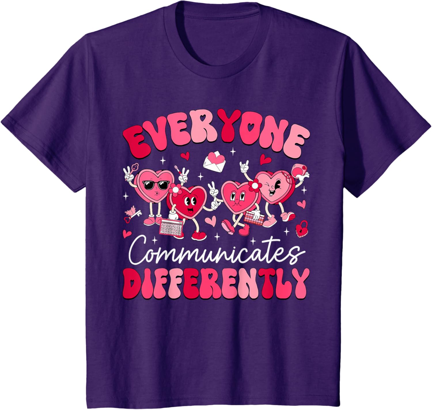 Everyone Communicates Differently Autism Valentines Day