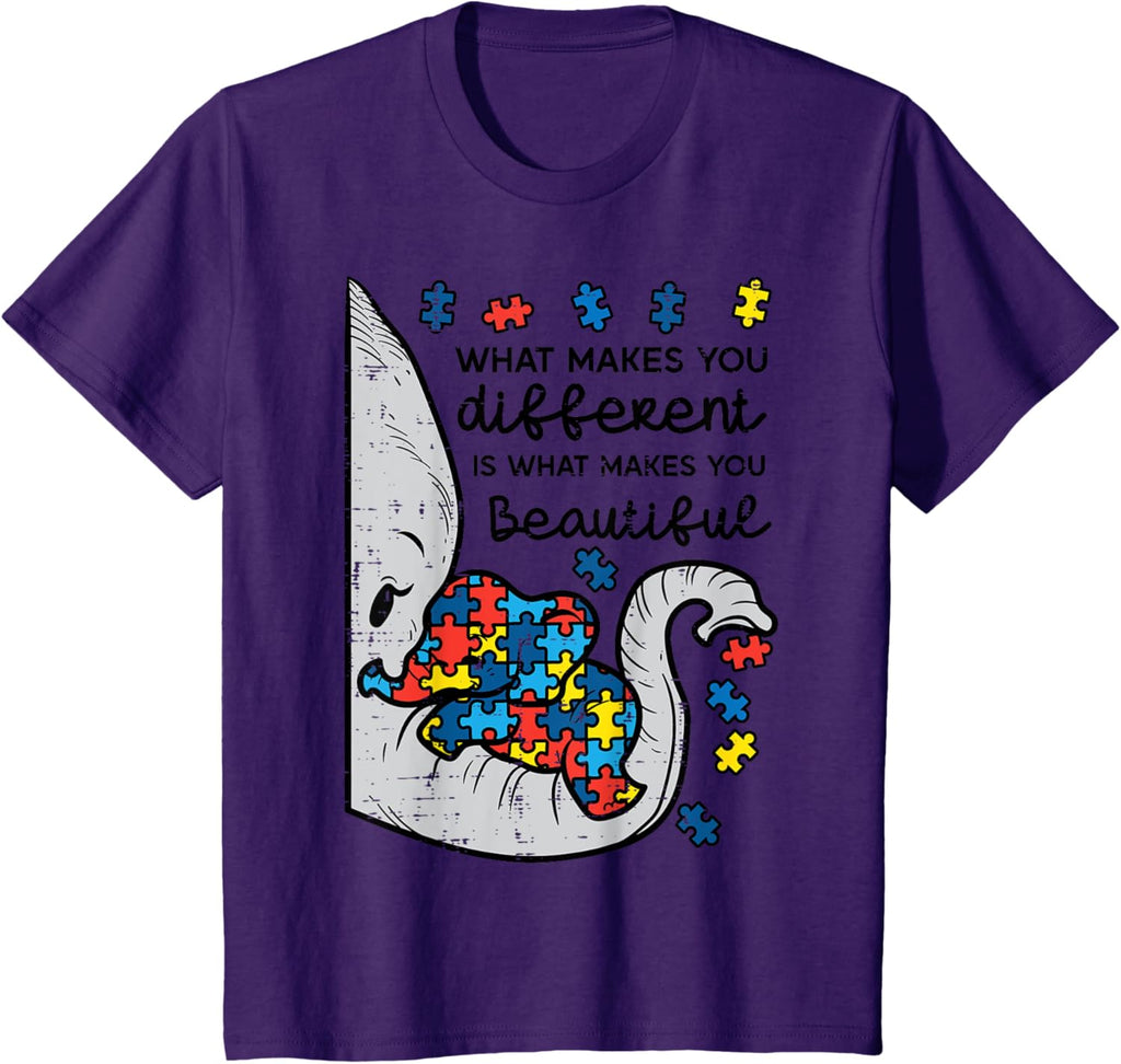 What Makes You Different Beautiful Elephant Autism Awareness