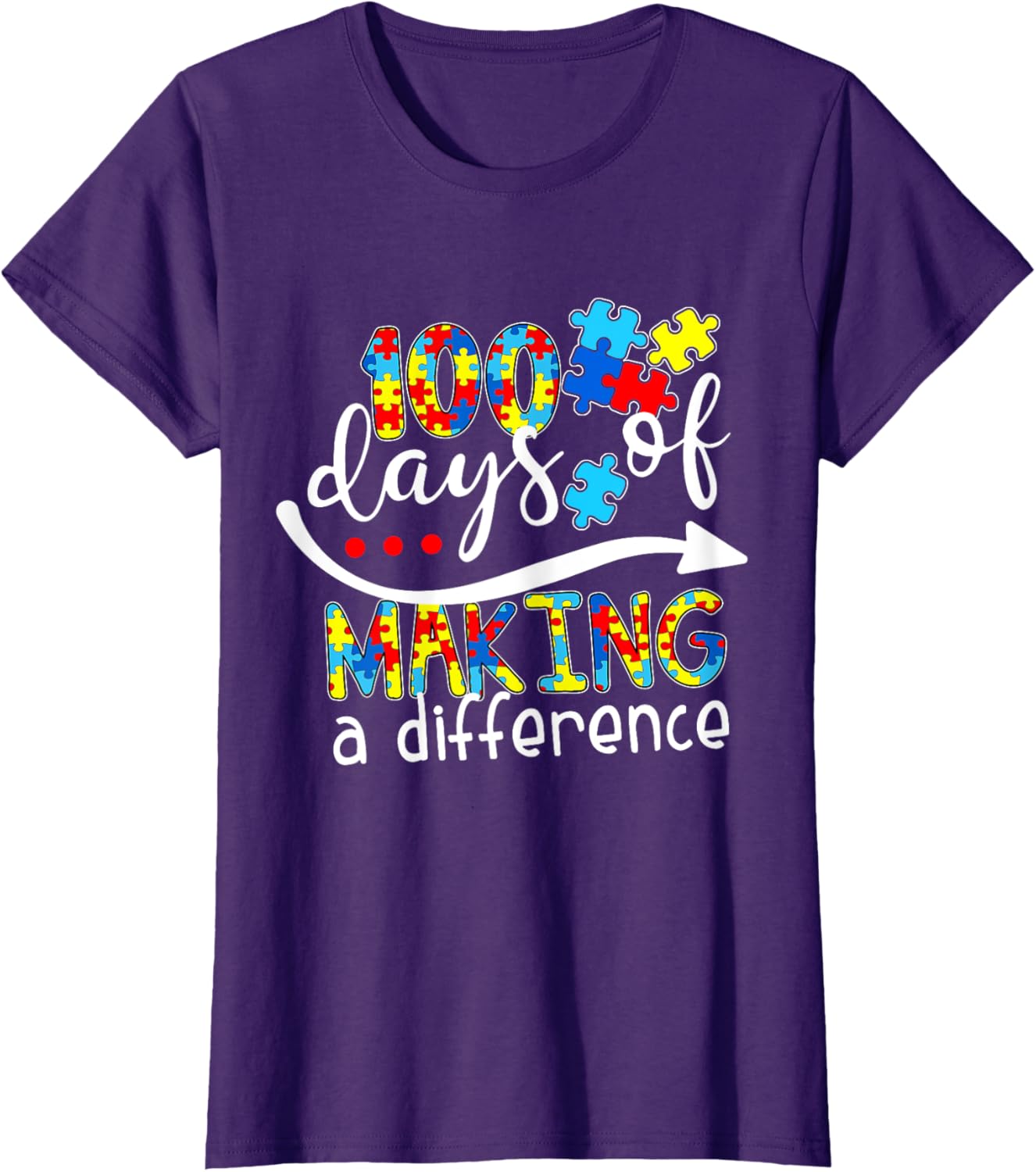 Autism 100 Days 100th day of school teacher autism awareness