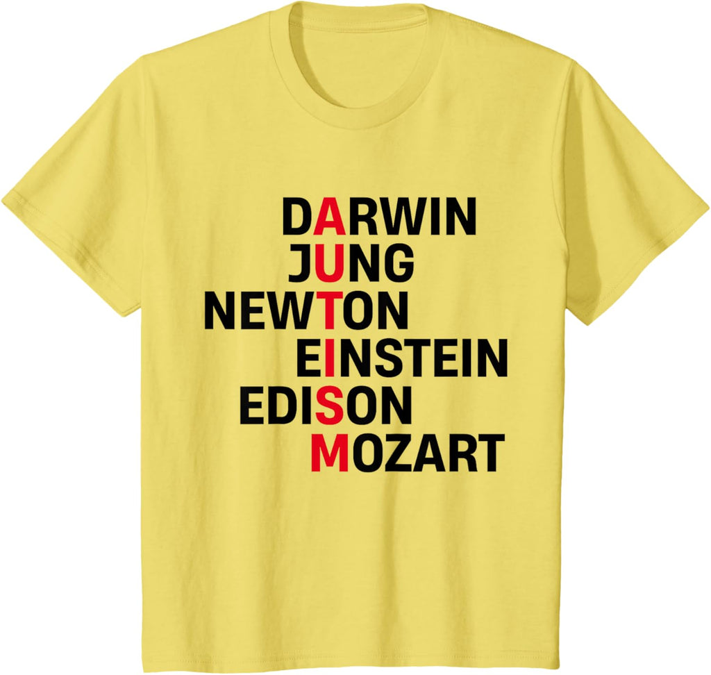 Darwin Jung Newton Einstein Edison Mozart Autism Awareness