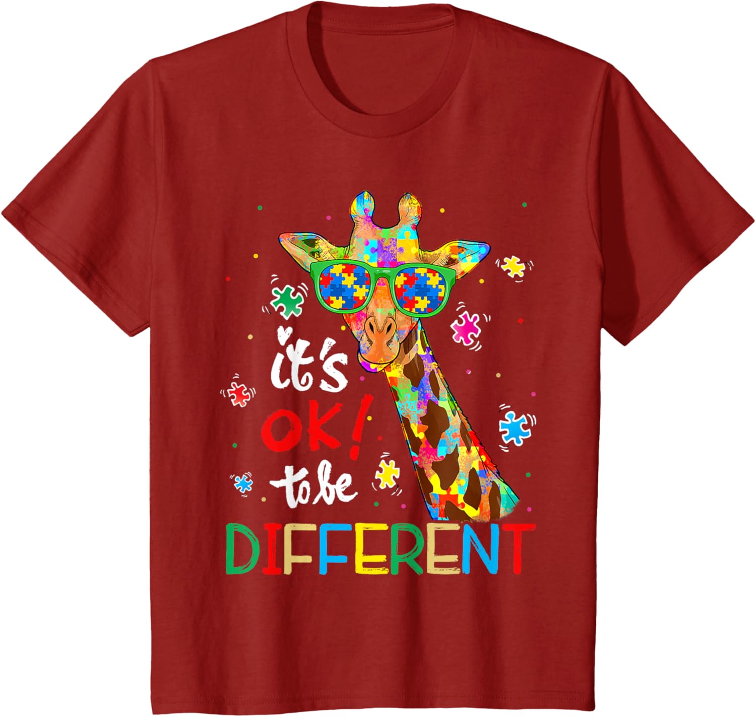 Autism Awareness Acceptance Women Kid Its Ok To Be Different