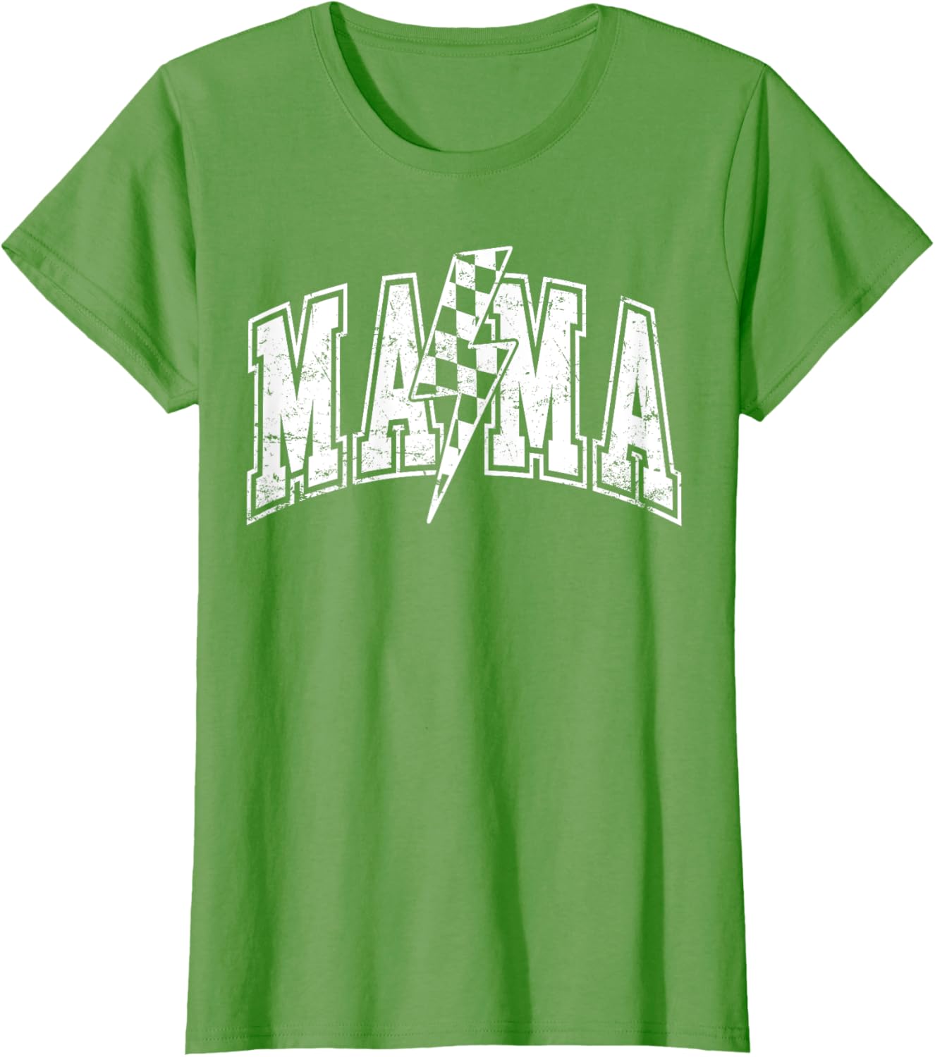 Mama Lightning Bolt Checkered Varsity Mom Women Mother's Day Mother Shirt