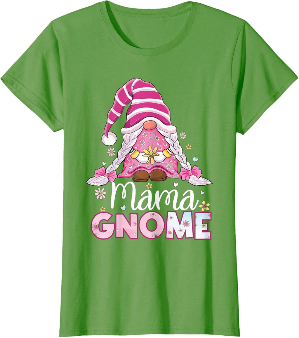 Flower For Mom Gnomies Cute Gnome Mom Happy Mother's Day
