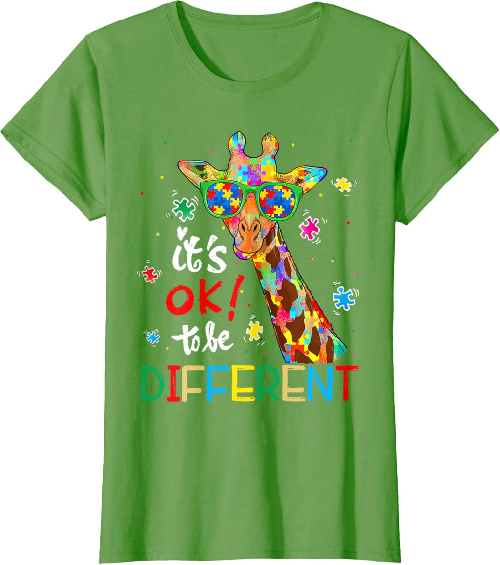 Autism Awareness Acceptance Women Kid Its Ok To Be Different
