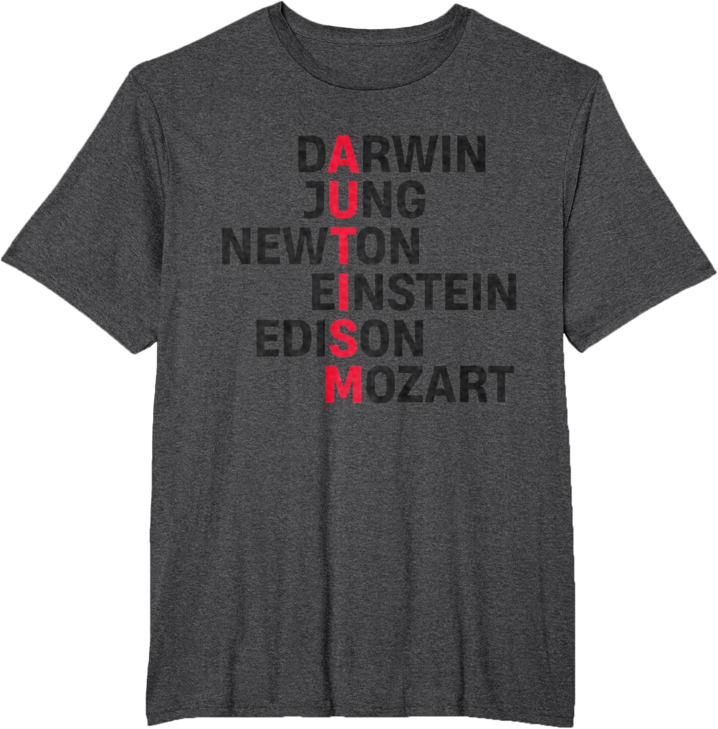 Darwin Jung Newton Einstein Edison Mozart Autism Awareness