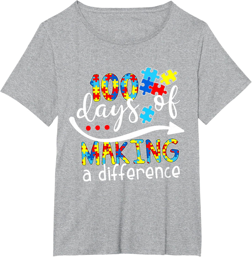 Autism 100 Days 100th day of school teacher autism awareness
