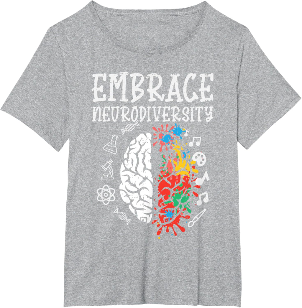 Embrace Neurodiversity Autism Awareness ASD Men Women Kids
