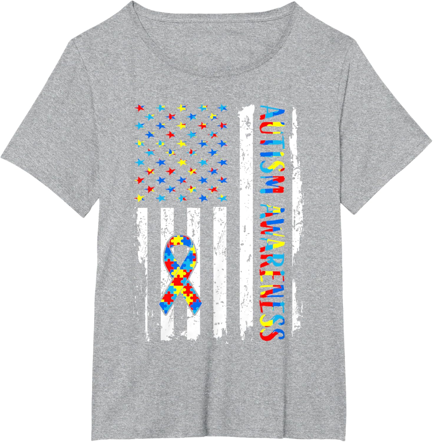 Autism Awareness Mom Dad USA flag Autistic Awareness Autism