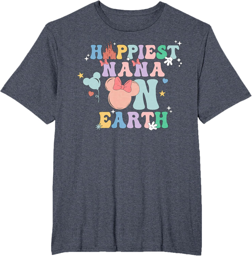 Happiest Nana On Earth Groovy Mom Mother's Day Mother Shirt