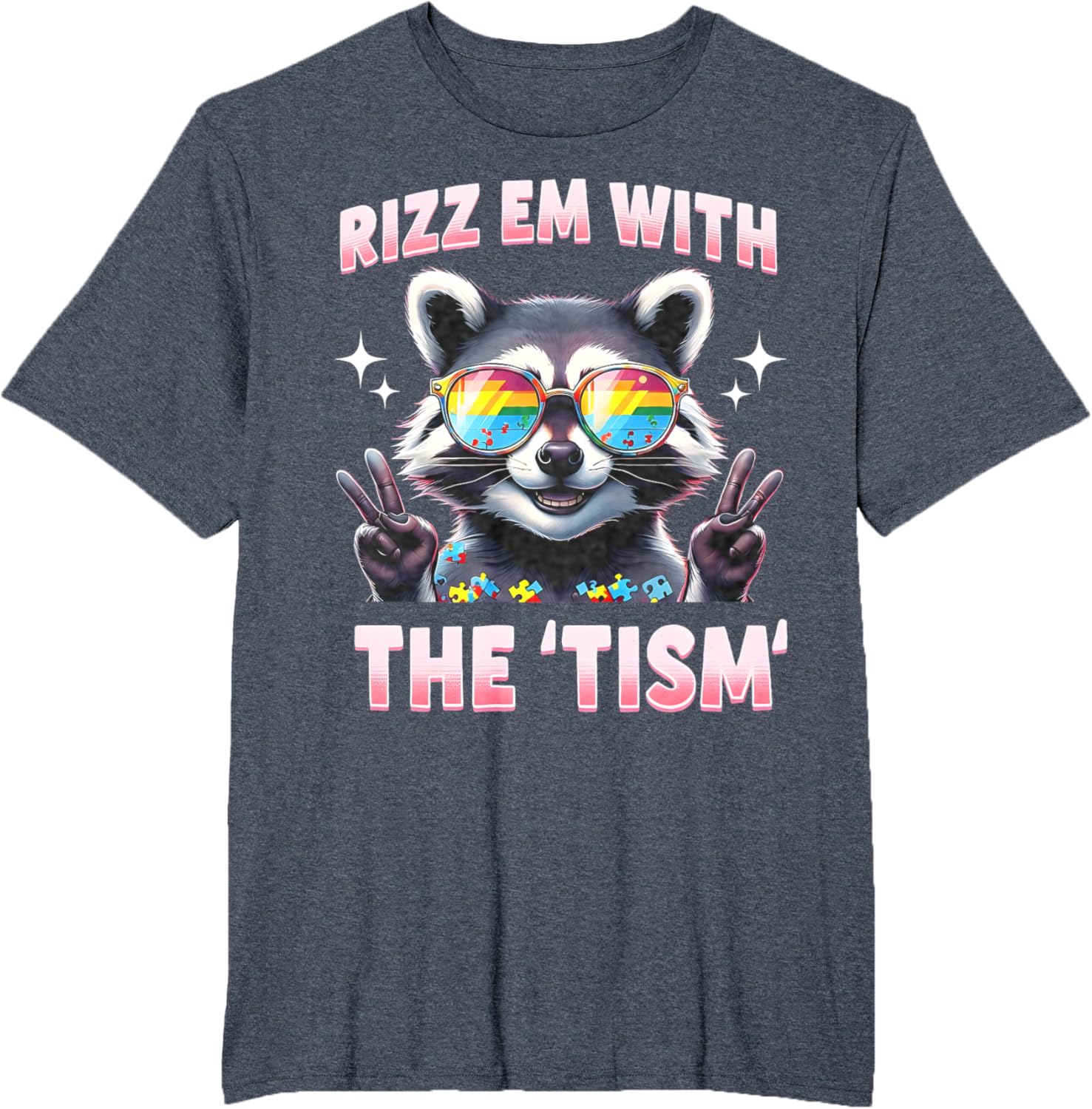 Autism Funny Rizz Em With The Tism Meme Autistic Racoon
